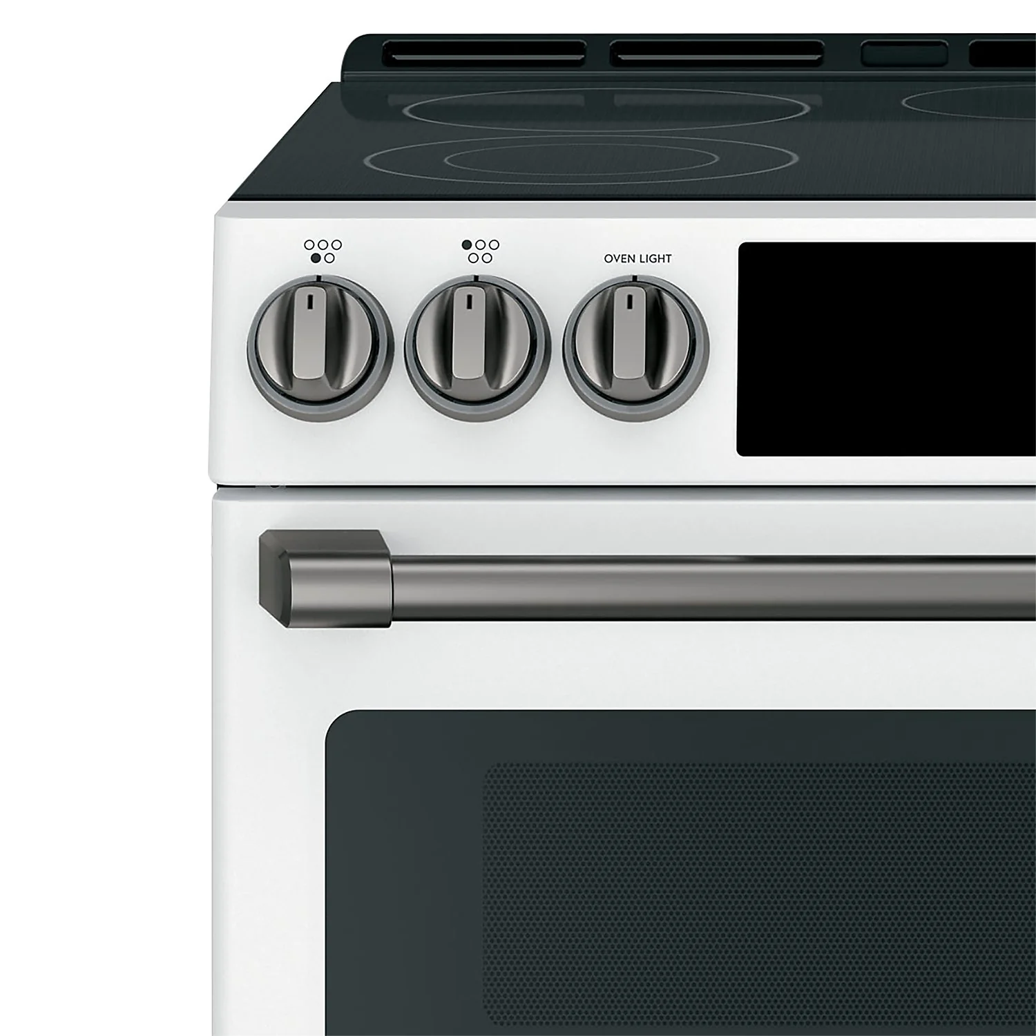 Café Electric Range Brushed Black Knobs and Handles Set - CXFCEHKPMBT - Image 2