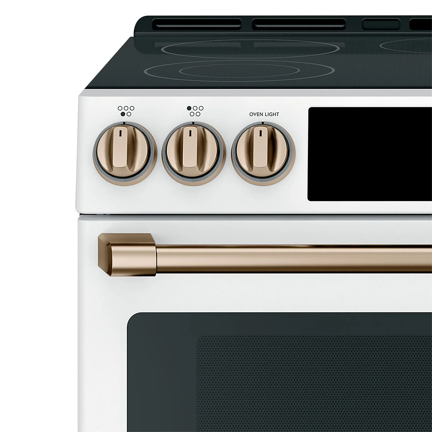 Café Electric Range Brushed Bronze Knobs and Handles Set - CXFCEHKPMBZ - Image 2