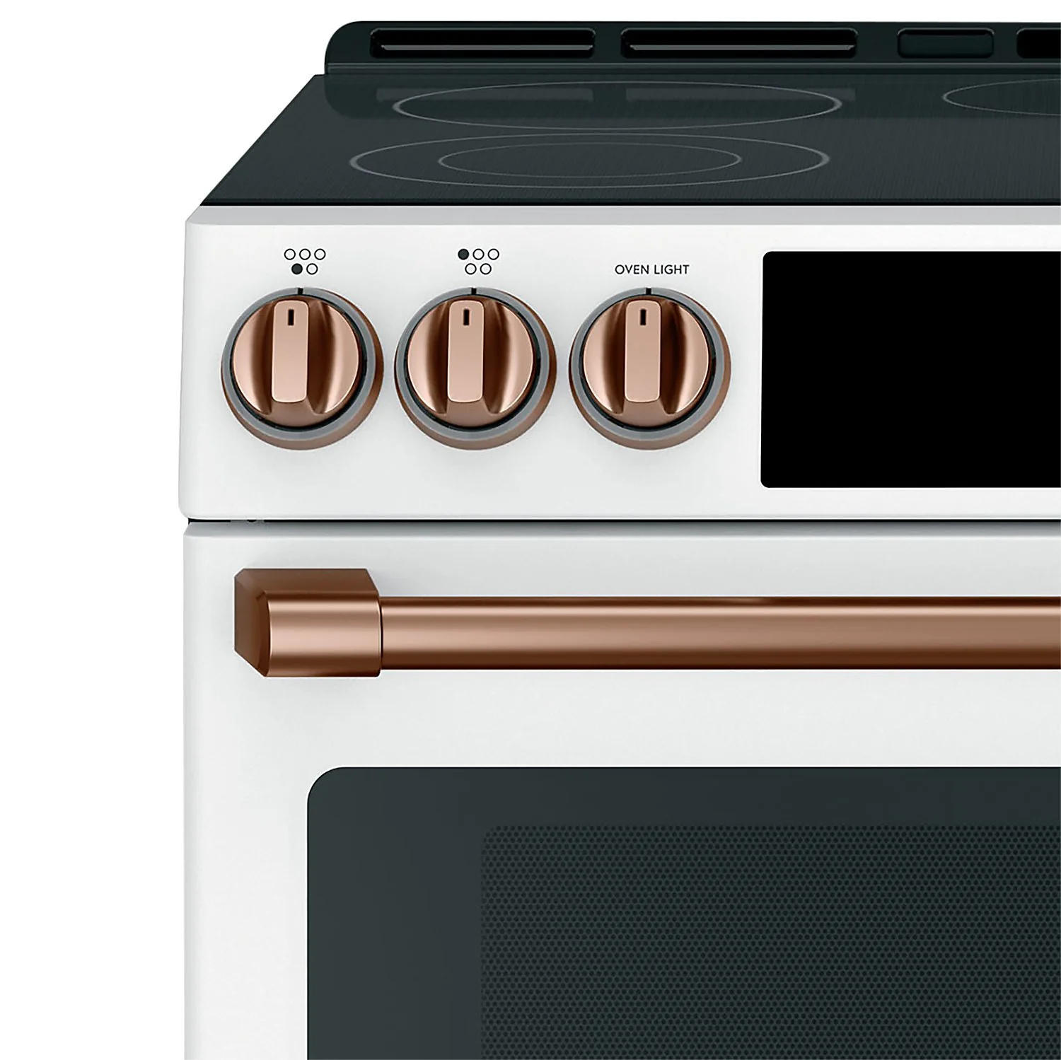Café Electric Range Brushed Copper Knobs and Handles Set - CXFCEHKPMCU - Image 2