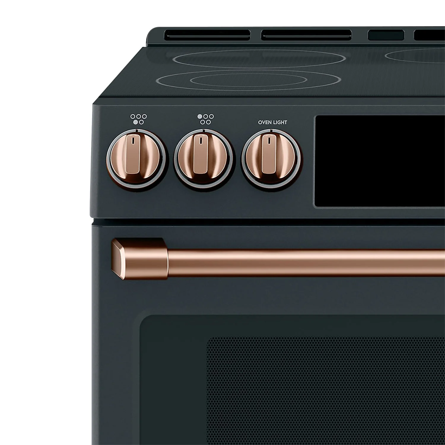 Café Electric Range Brushed Copper Knobs and Handles Set - CXFCEHKPMCU - Image 3