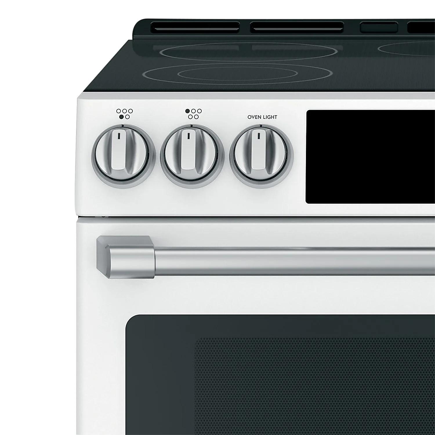Café Electric Range Brushed Stainless Steel Knobs and Handles Set - CXFCEHKPMSS - Image 2