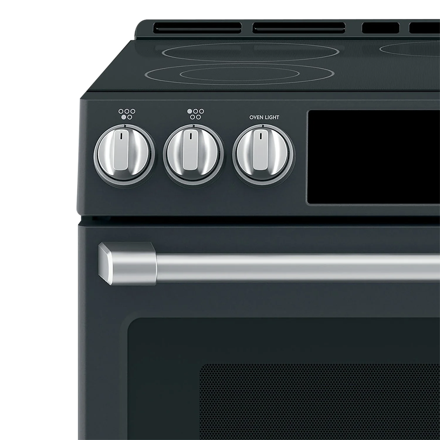Café Electric Range Brushed Stainless Steel Knobs and Handles Set - CXFCEHKPMSS - Image 3