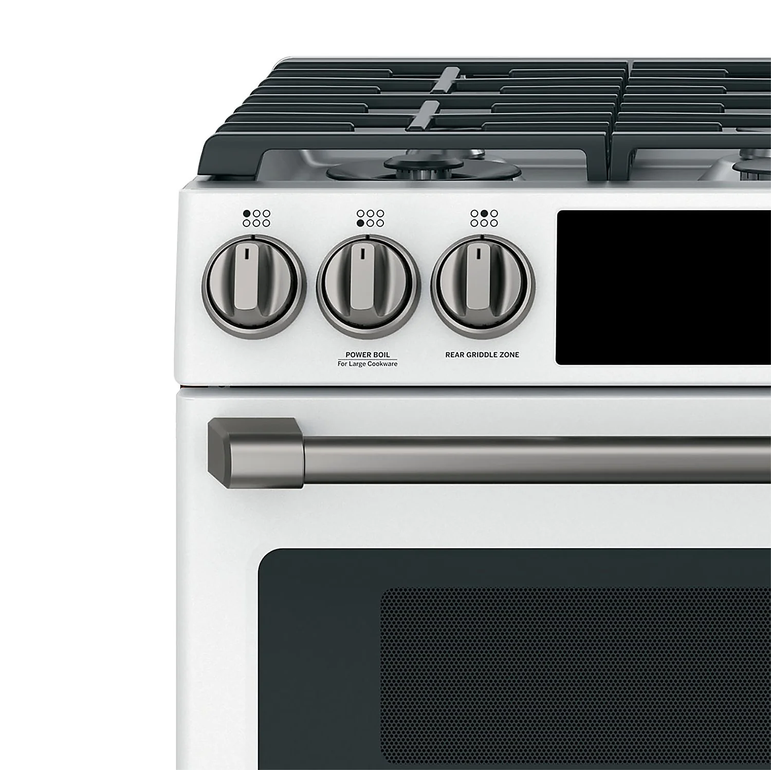 Café Gas Range Brushed Black Knobs and Handles Set - CXFCGHKPMBT - Image 2