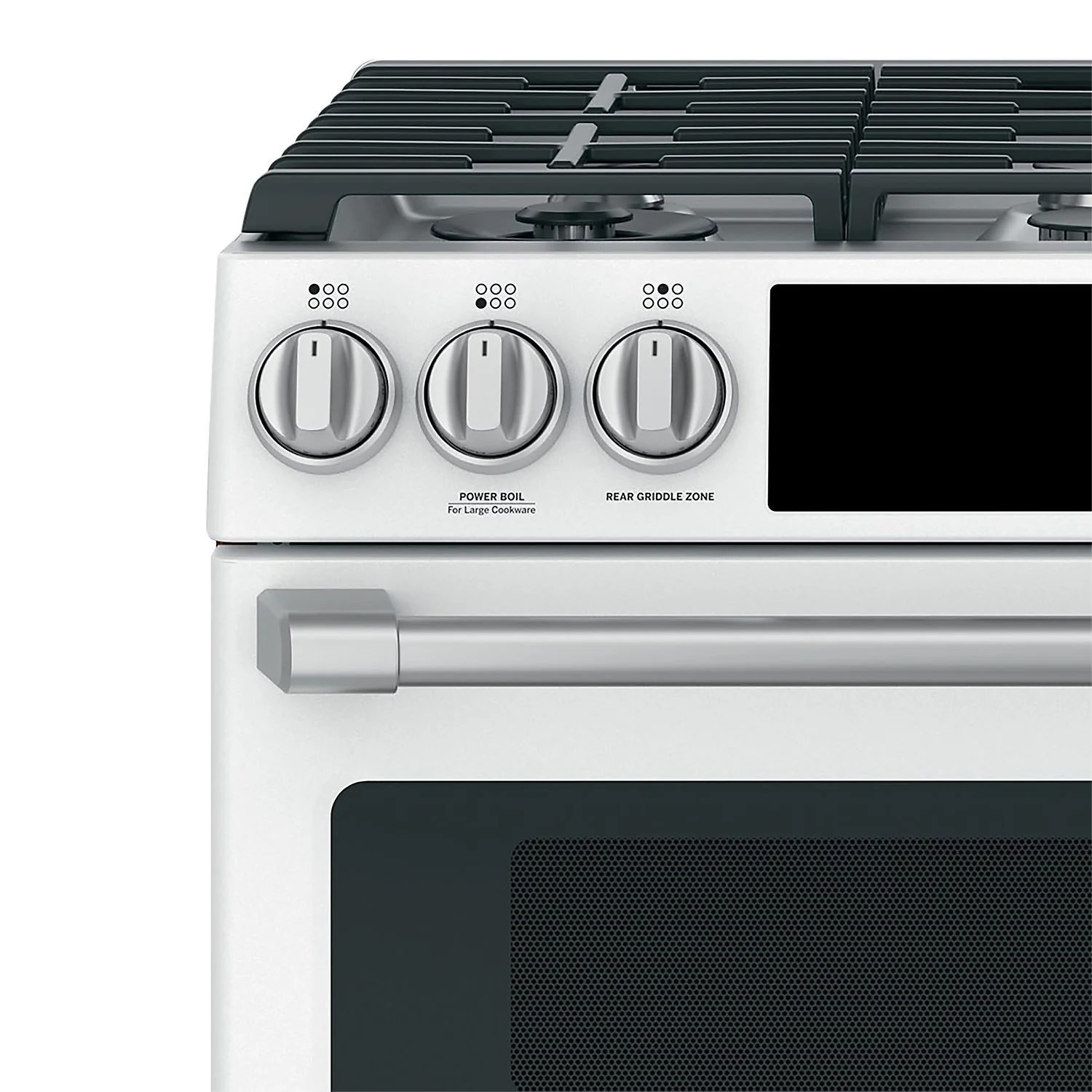 Café Gas Range Brushed Stainless Steel Knobs and Handles Set - CXFCGHKPMSS - Image 2