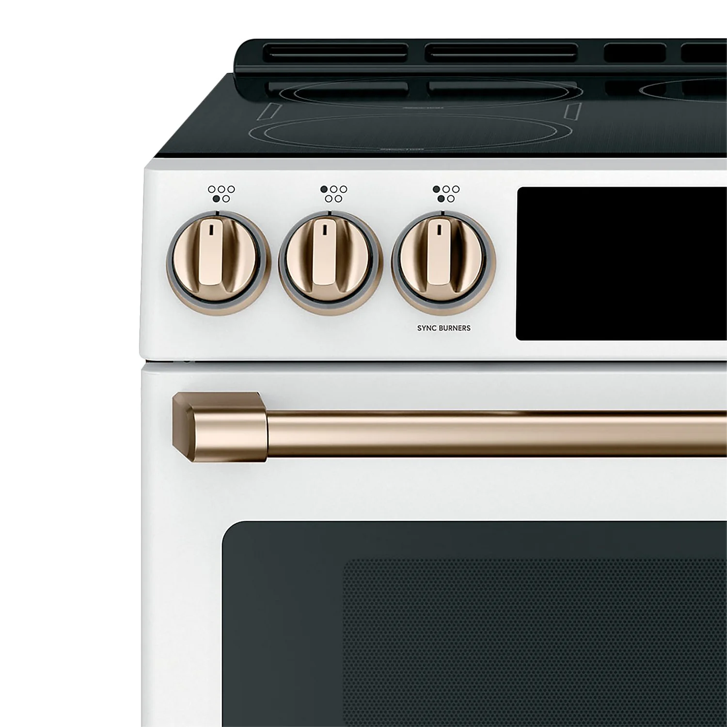 Café Induction Range Brushed Bronze Knobs and Handles Set - CXFCHHKPMBZ - Image 2