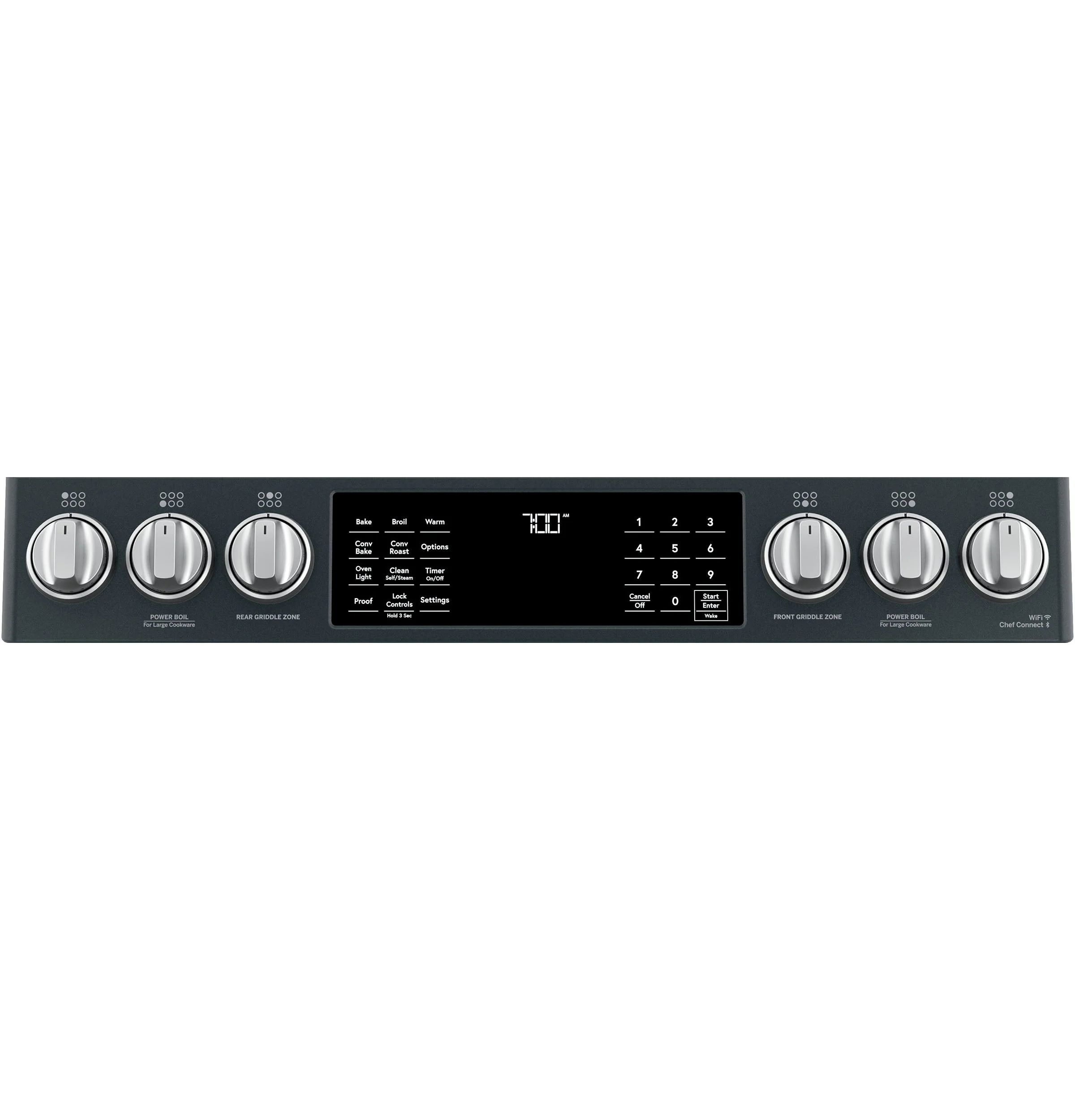 Café™ Matte Black 30" Slide-In Front Control Gas Oven with Convection Range (5.6 Cu.Ft) - CCGS700P3MD1 - Image 4