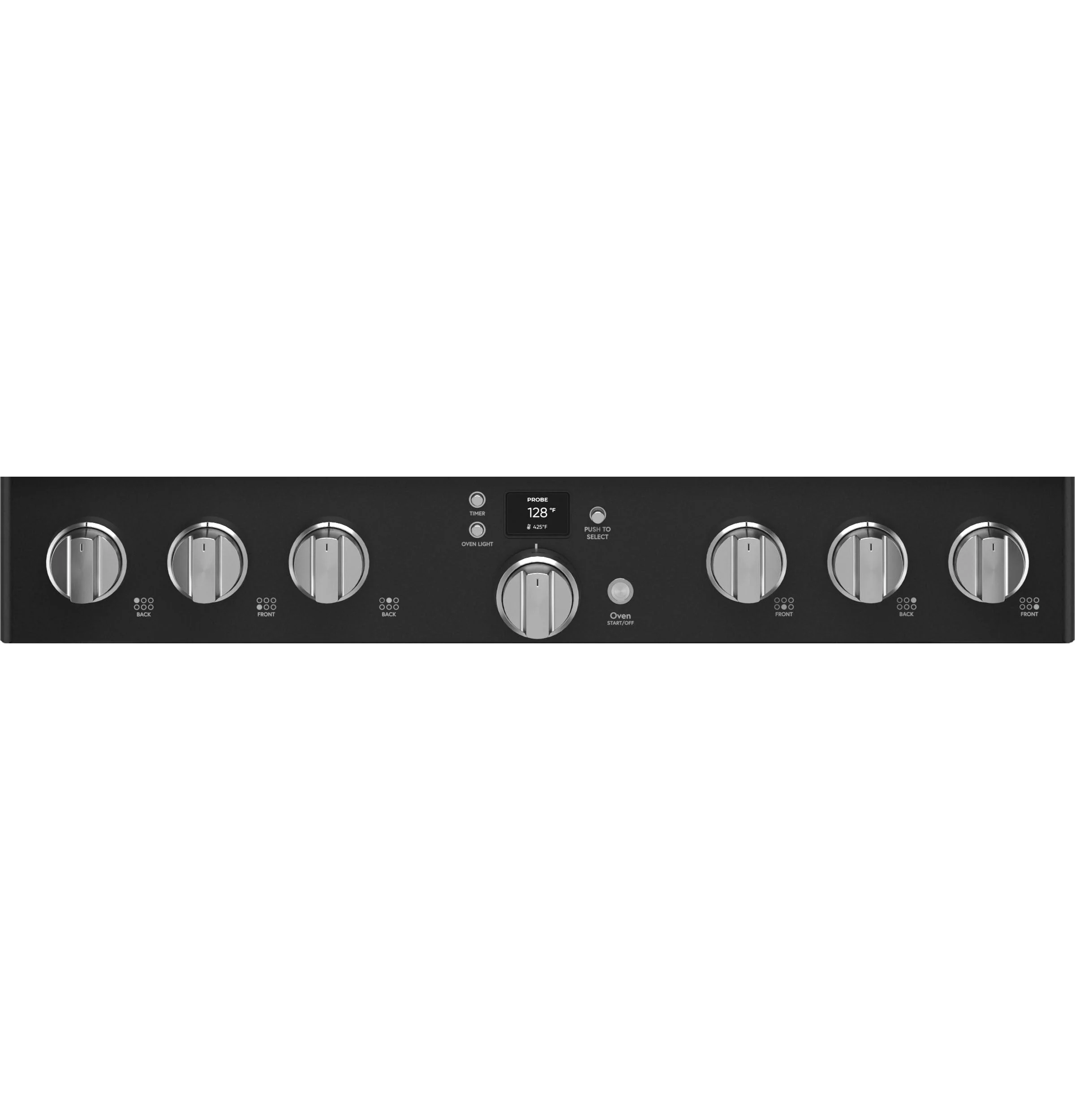 Café Matte Black 36" Commercial-Style 6-Burner Dual-Fuel Smart Range (5.75 Cu.Ft) - C2Y366P3TD1 - Image 4