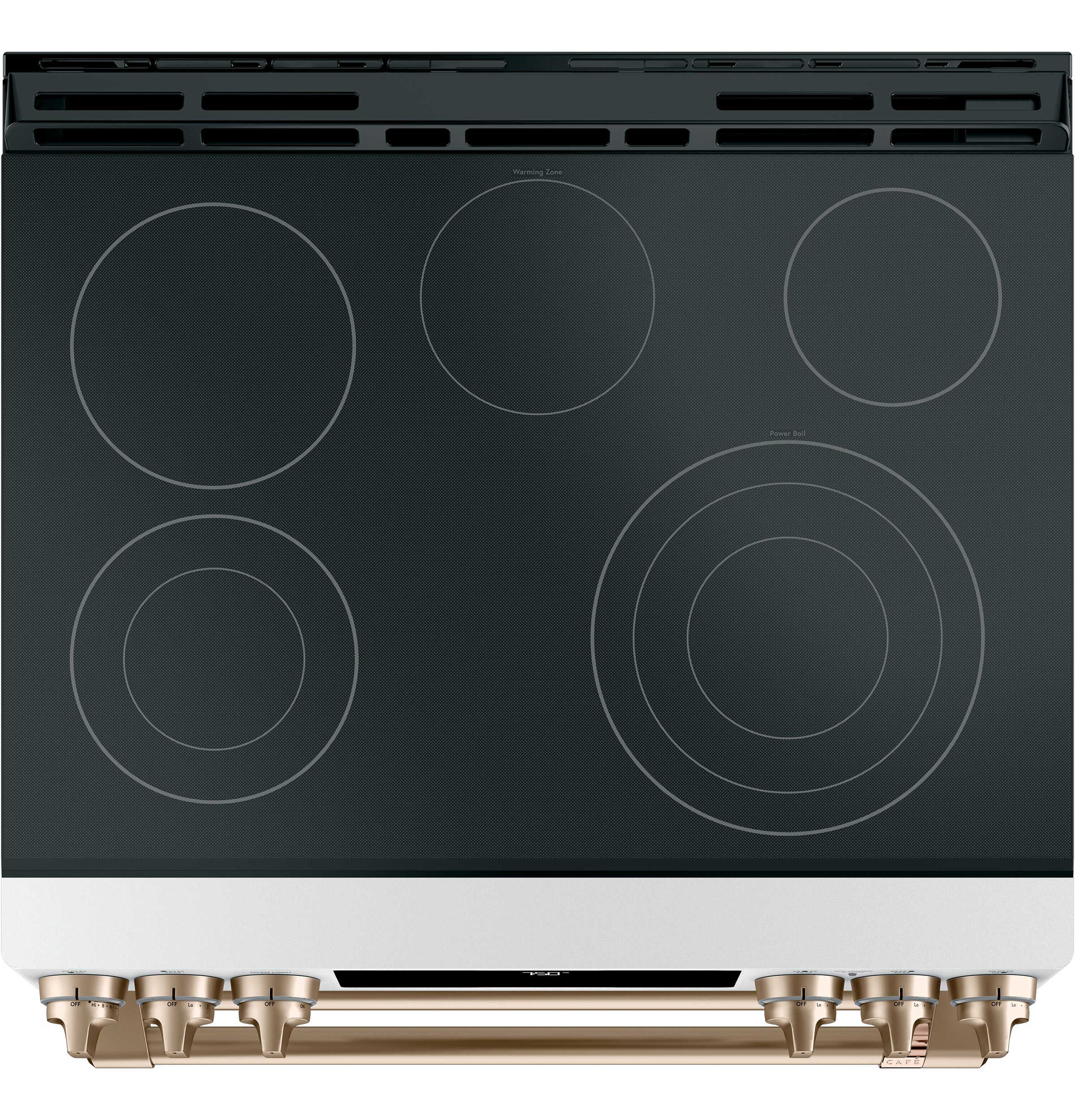 Café™ Matte White 30" Slide-In Front Control Radiant and Convection Double Oven Range (6.7 Cu.Ft) - CCES750P4MW2 - Image 2