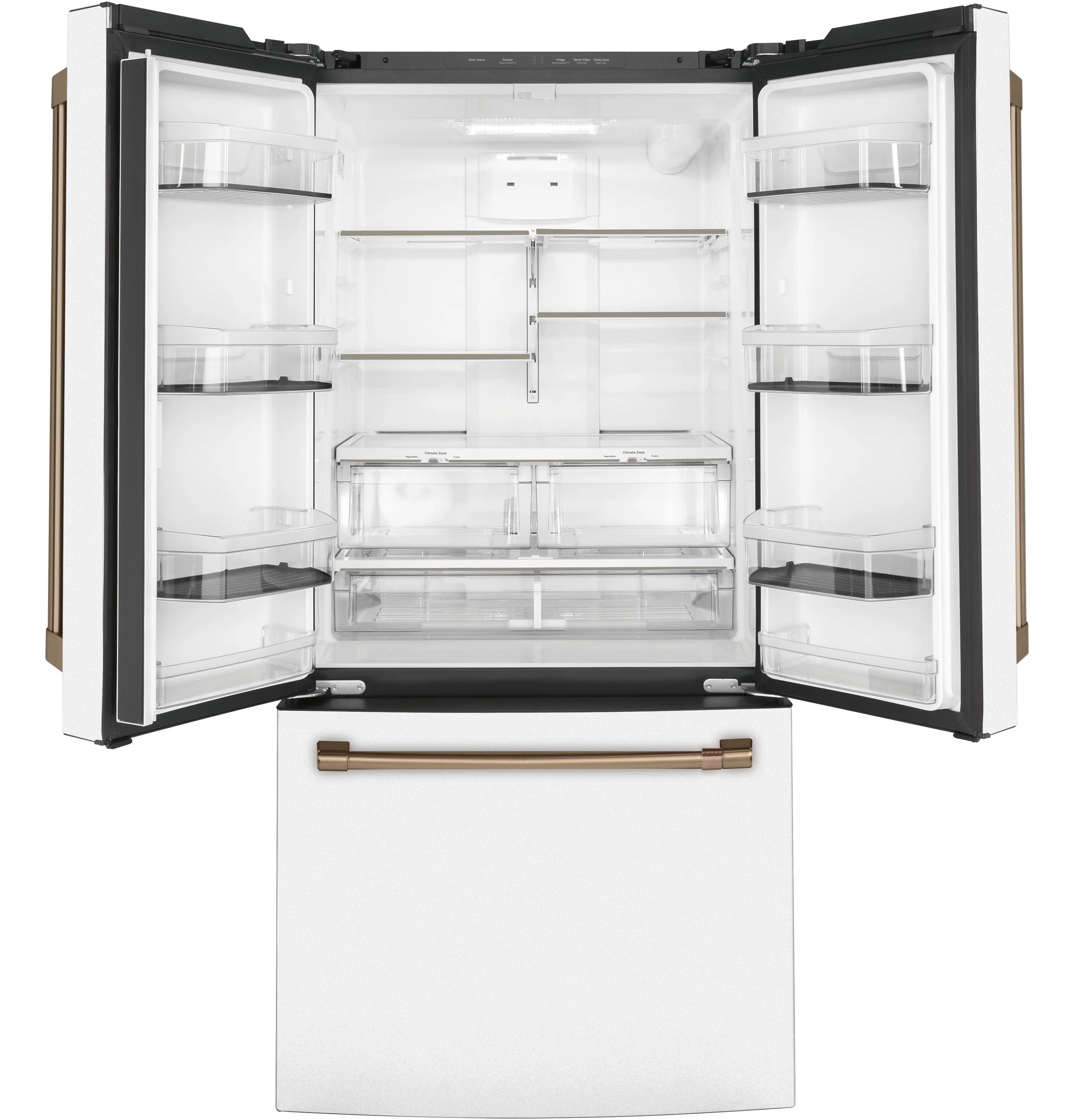 Café Matte White 33" Counter-Depth French-Door Refrigerator (18.6 Cu. Ft.) - CWE19SP4NW2 - Image 2