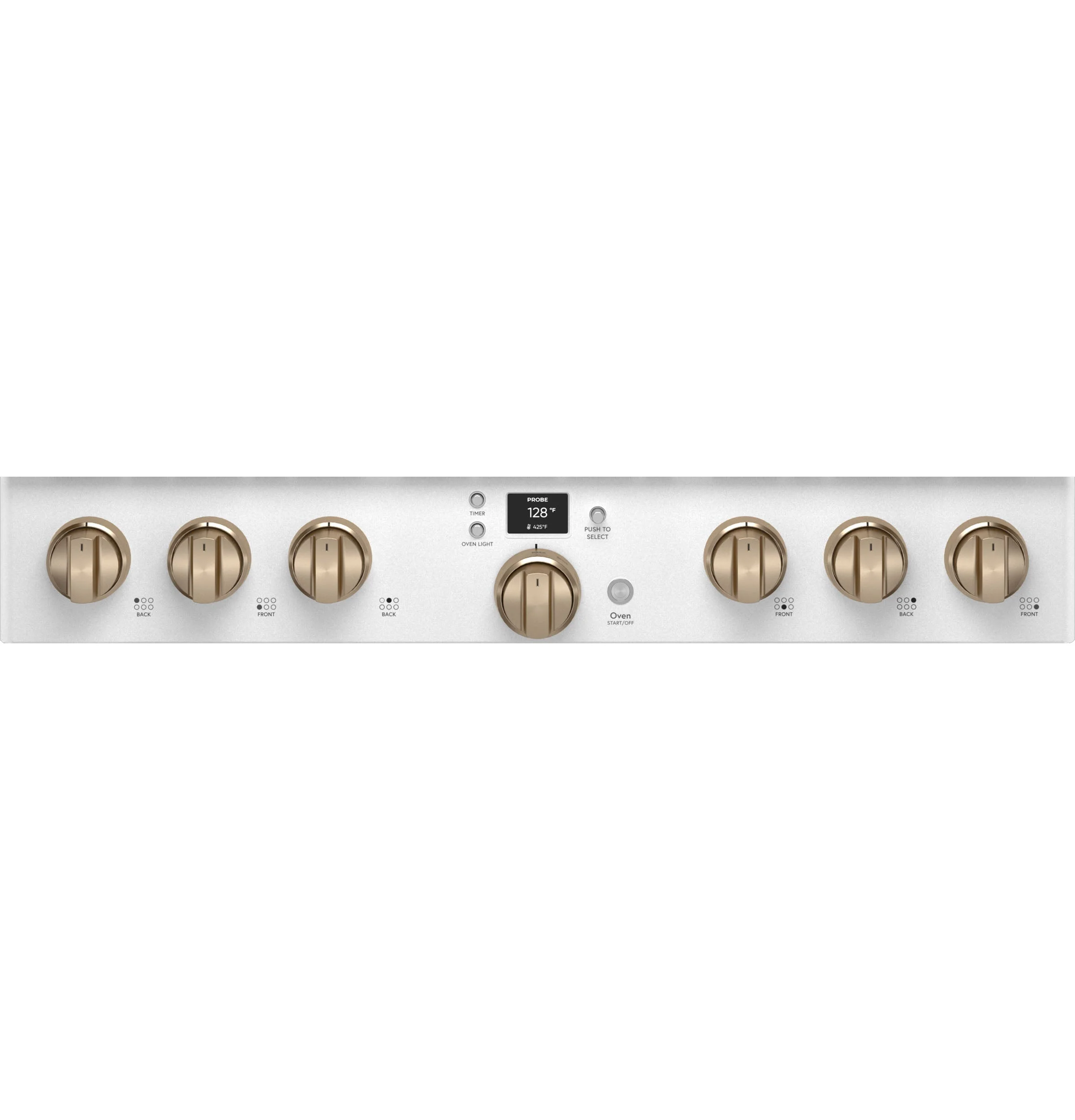 Café Matte White 36" Commercial-Style 6-Burner Dual-Fuel Smart Range (5.75 Cu.Ft) - C2Y366P4TW2 - Image 4