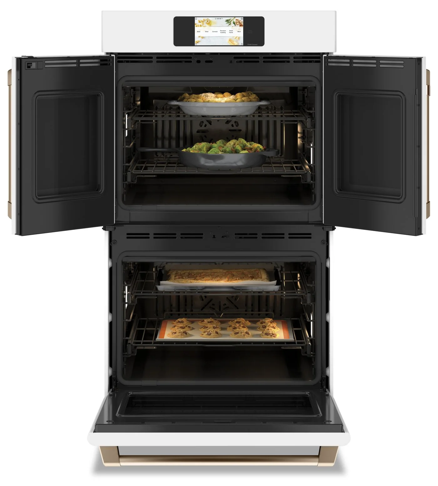 Café Professional Series 30" Smart Built-In French-Door Double Wall Oven - CTD90FP4NW2 - Image 3