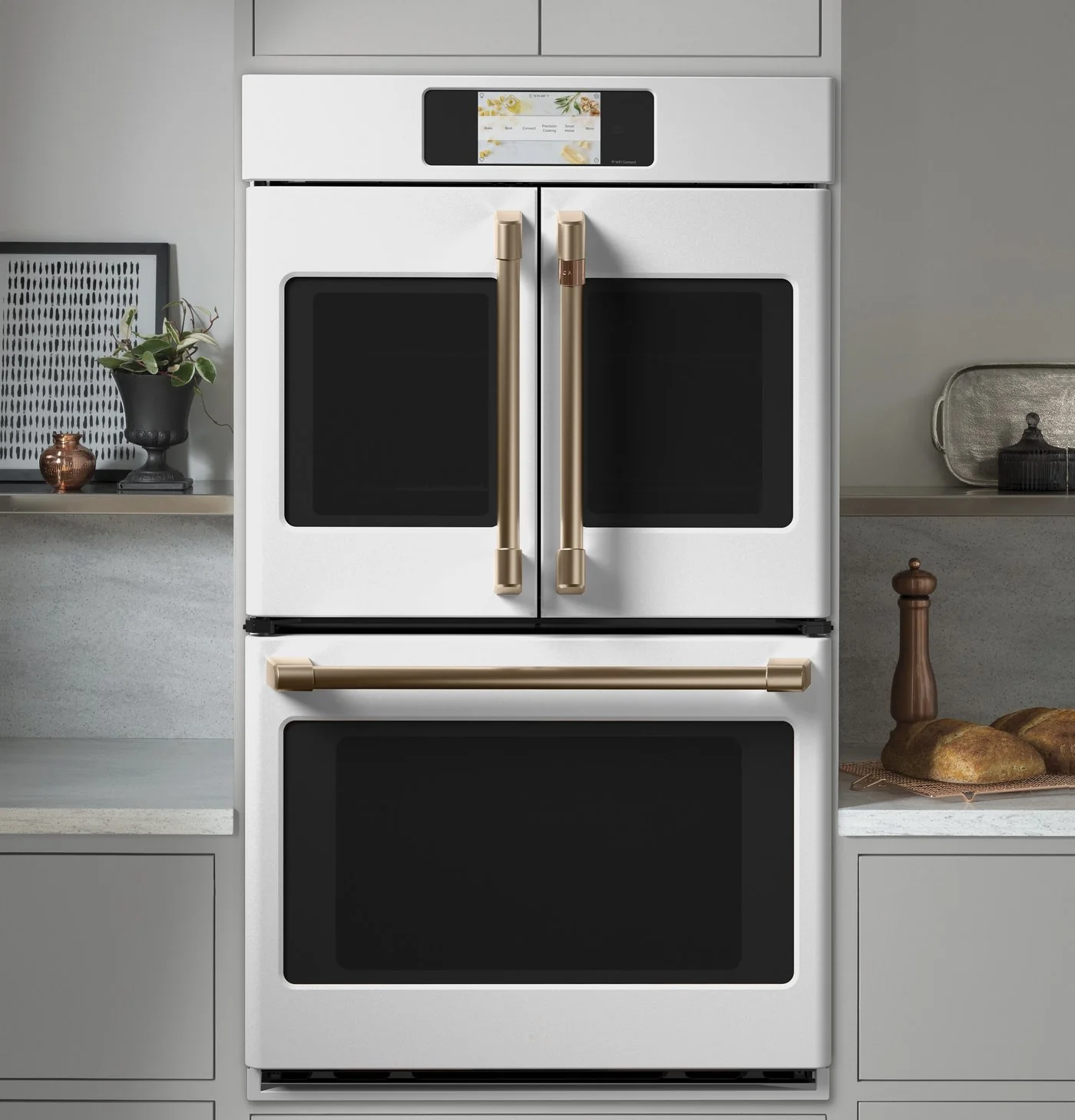 Café Professional Series 30" Smart Built-In French-Door Double Wall Oven - CTD90FP4NW2 - Image 4