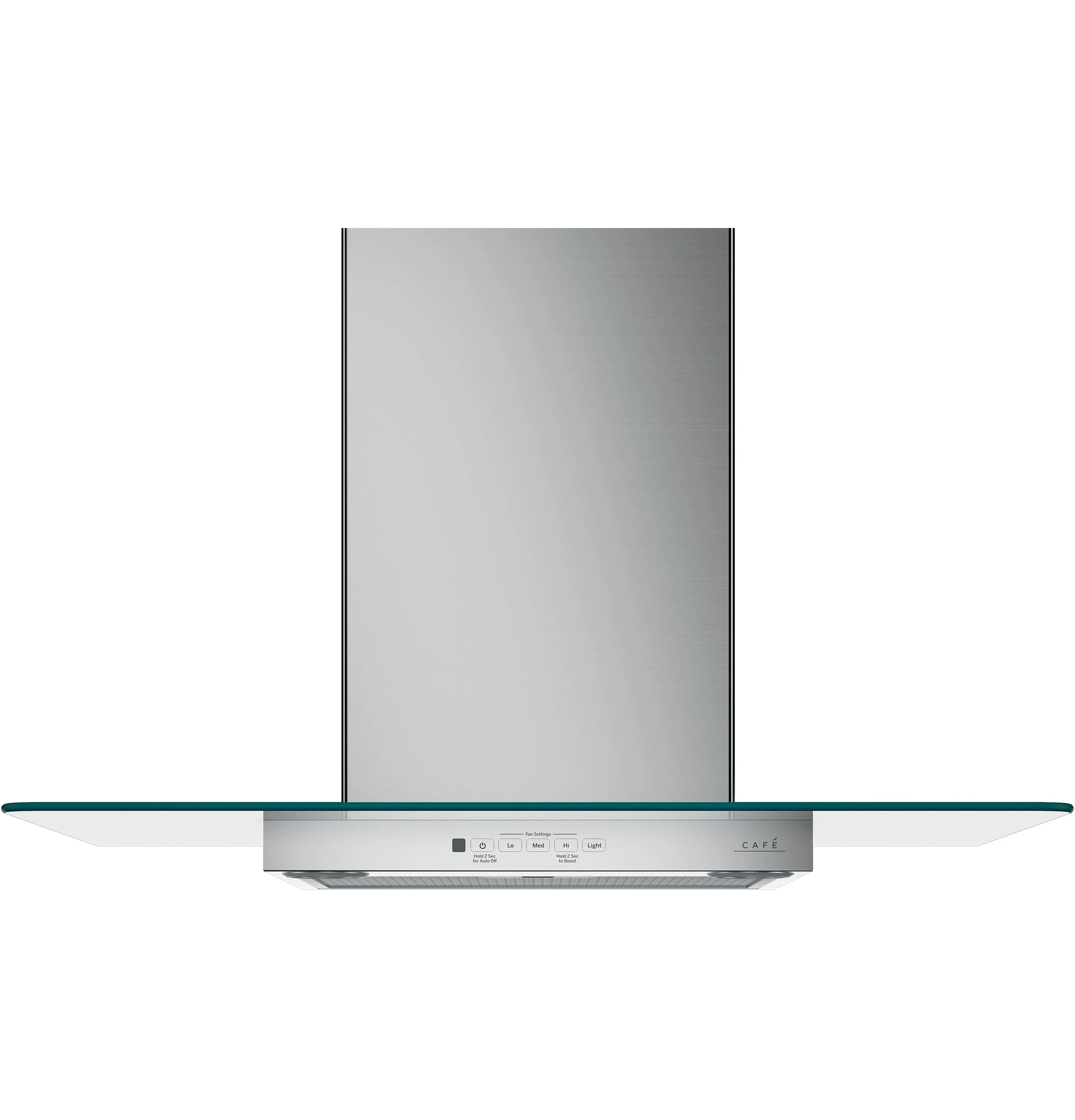 Café Stainless Steel 30" 350-CFM Wall-Mount Glass Canopy Chimney Hood - CVW73012MSS - Image 2