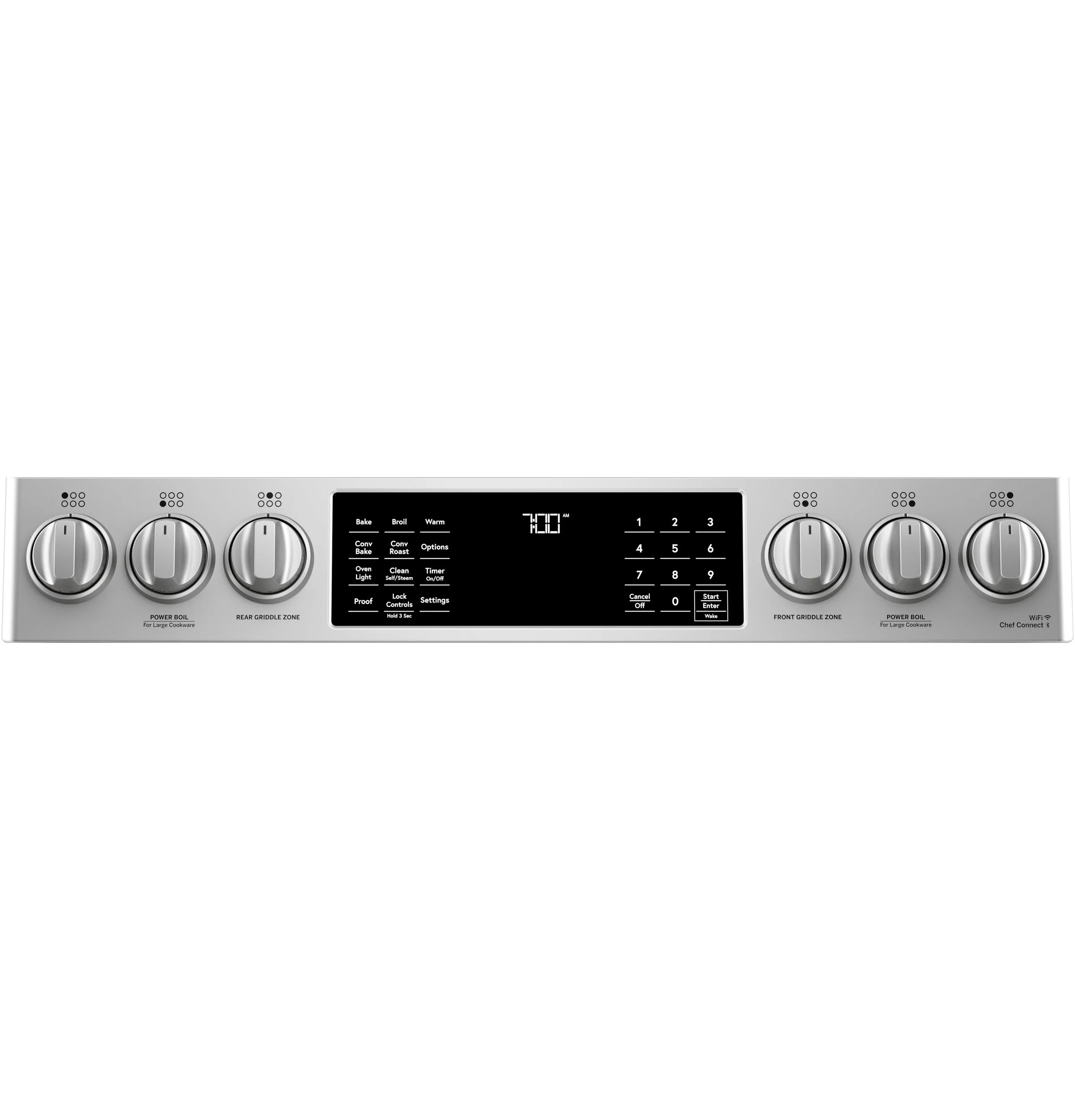 Café™ Stainless Steel 30" Slide-In Front Control Gas Oven with Convection Range (5.6 Cu.Ft) - CCGS700P2MS1 - Image 4