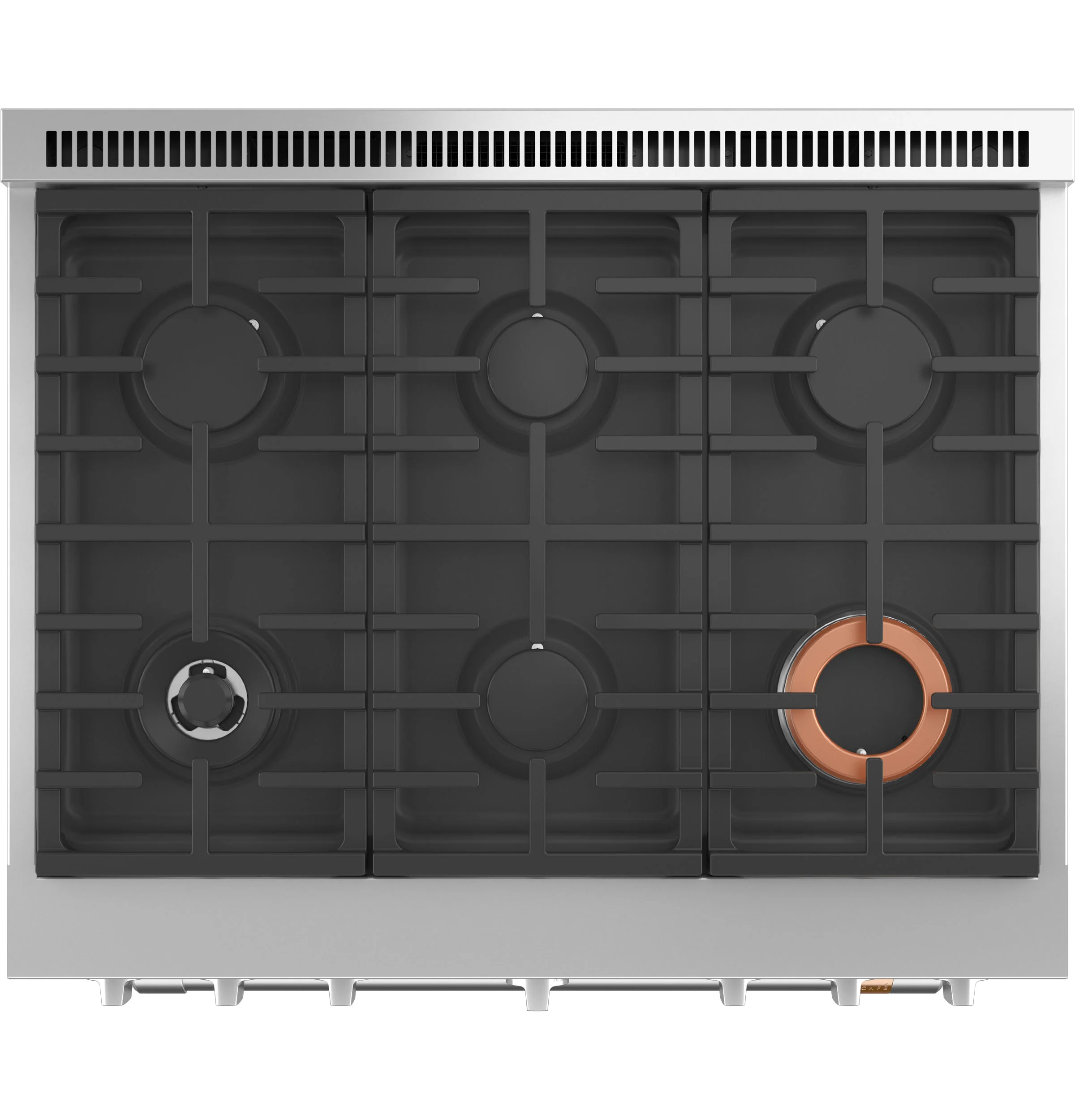 Café Stainless Steel 36" Commercial-Style 6-Burner Dual-Fuel Smart Range (5.75 Cu.Ft) - C2Y366P2TS1 - Image 2