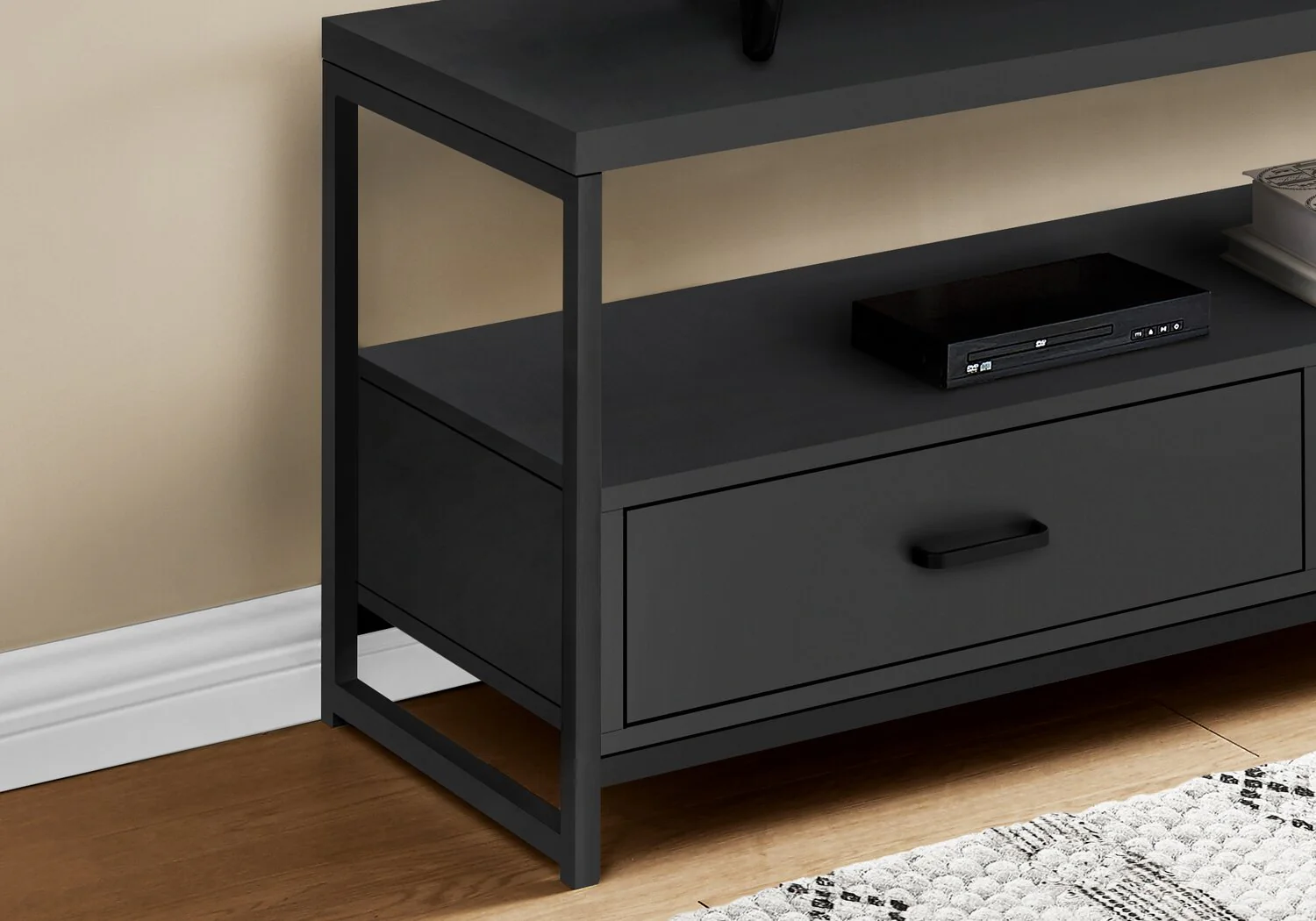 Cardiff 48" TV Stand - Black - Image 3