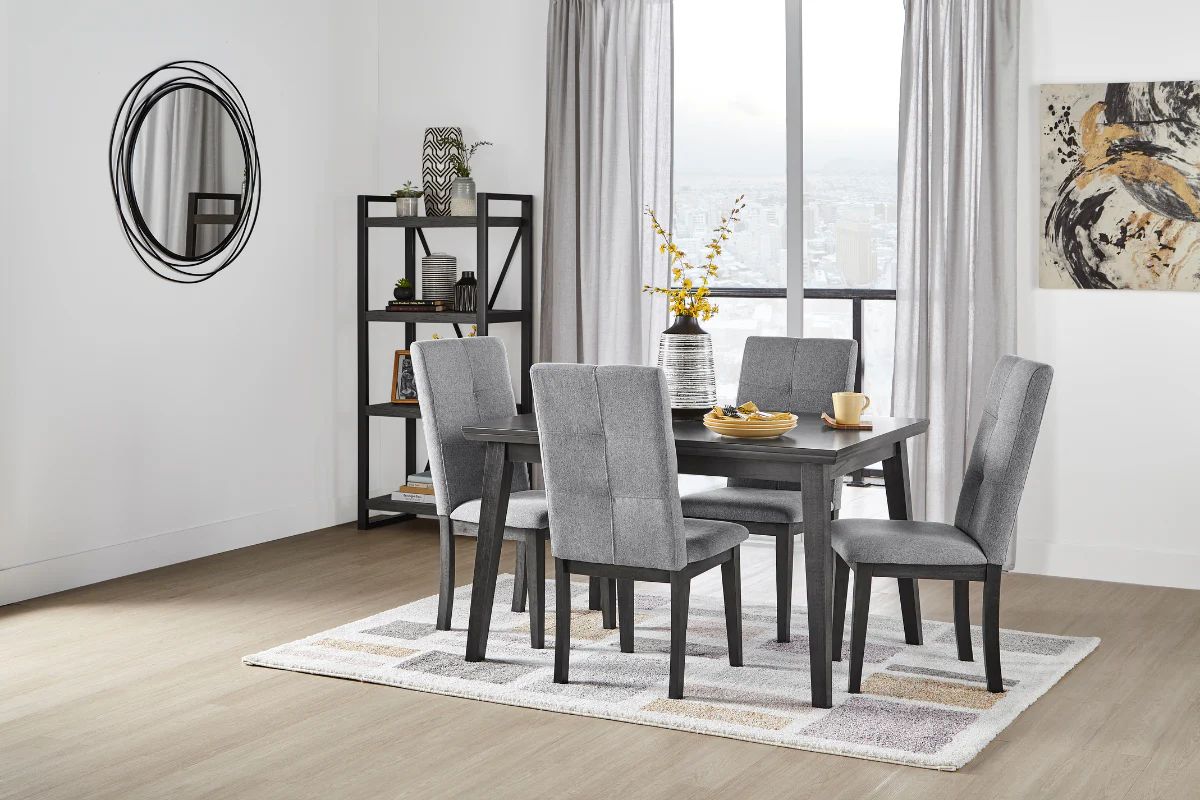 Carrigart 5-Piece Dinette Set - Grey - Image 2