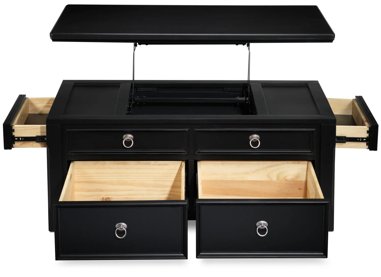 Caserta Lift-Top Coffee Table - Black - Image 7