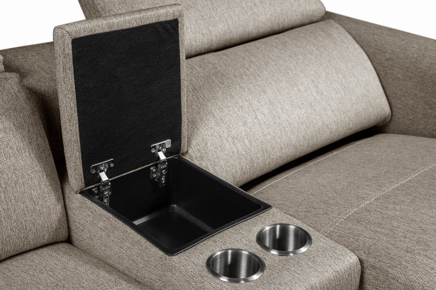 Catania 6-Piece Power Reclining Sectional - Grey - Image 6