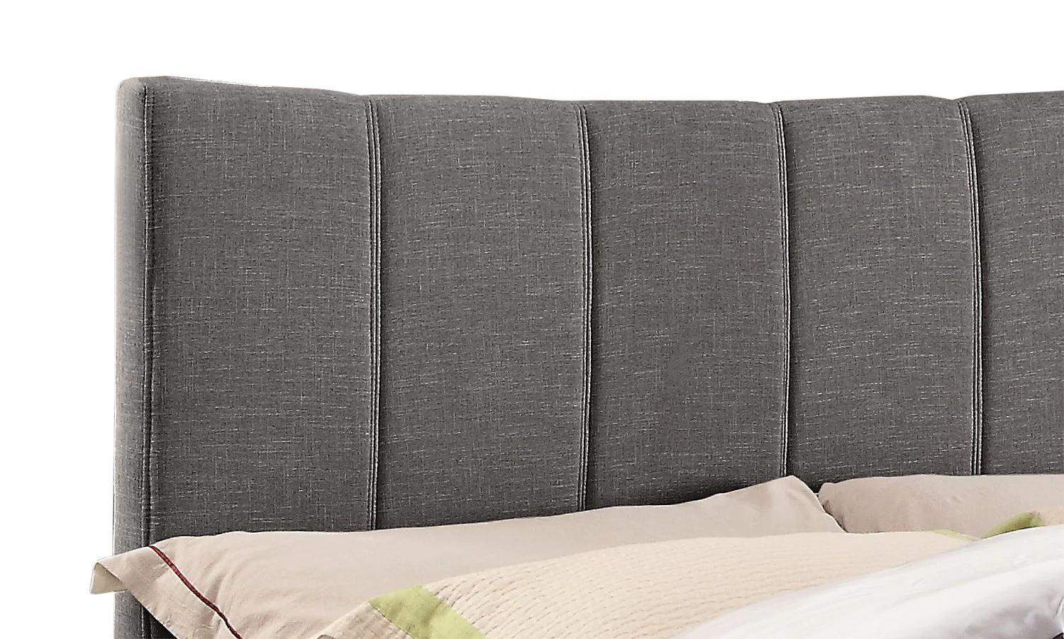 Caterina Platform King Bed - Grey - Image 4