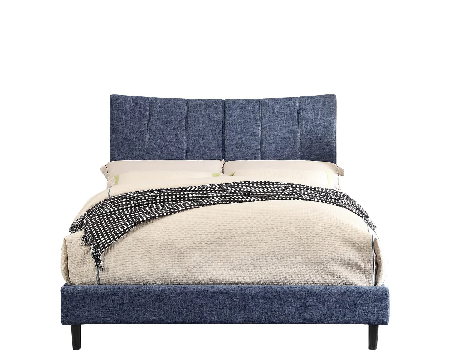 Caterina Platform Queen Bed - Navy - Image 2
