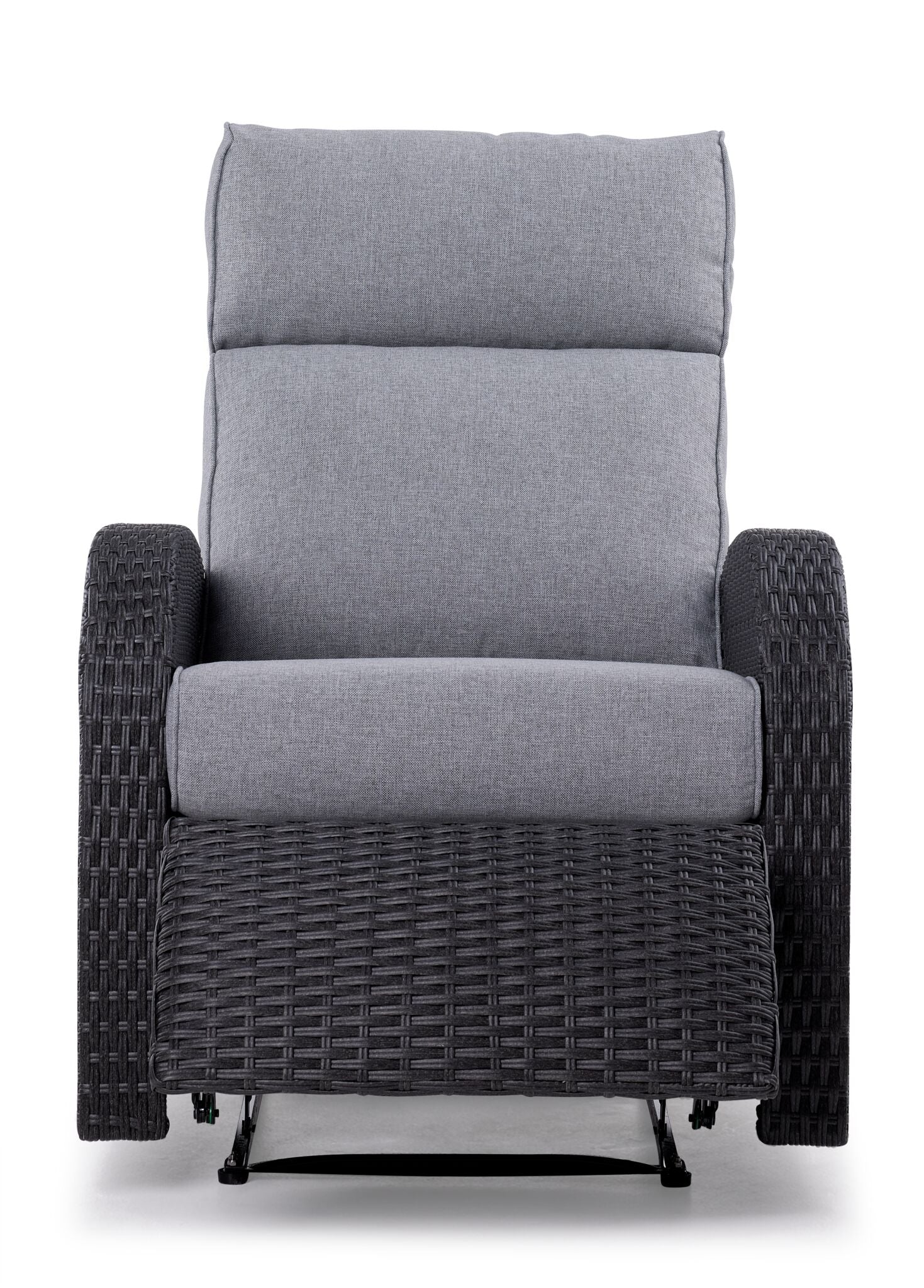 Cecile Outdoor Recliner - Grey/Black - Image 4
