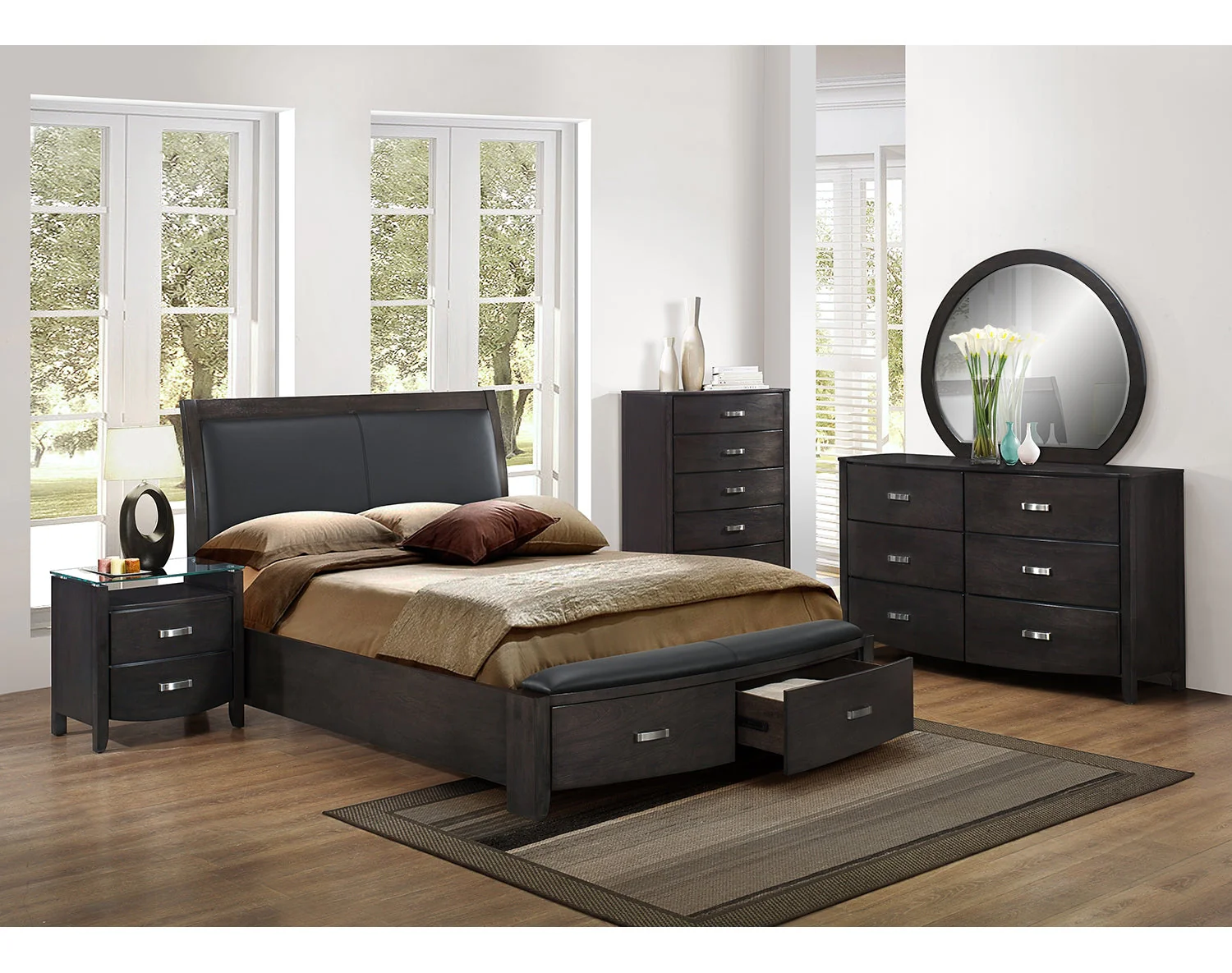 Chamois King Bed - Charcoal - Image 2