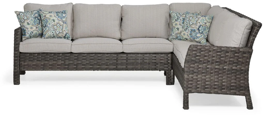 Chester 6-Piece Outdoor Conversation Set - Grey/Beige - Image 5