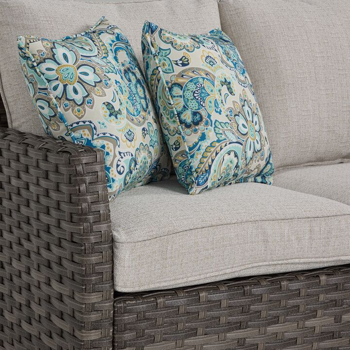 Chester 6-Piece Outdoor Conversation Set - Grey/Beige - Image 6