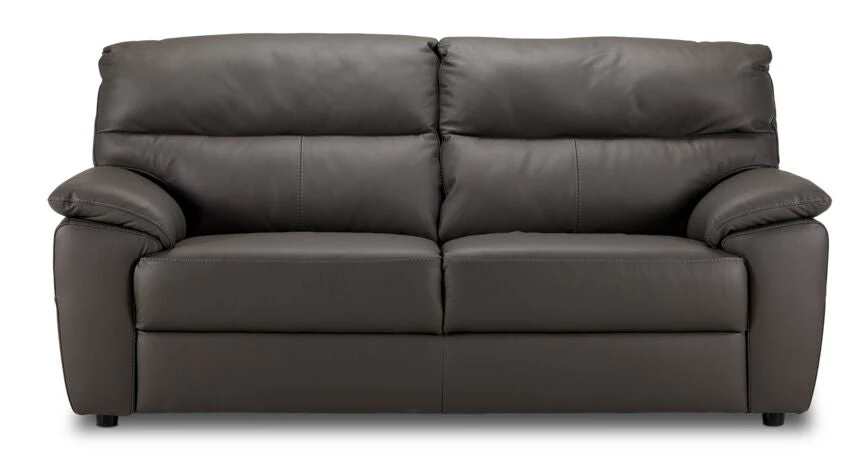 Chicago Leather Sofa - Grey - Image 3
