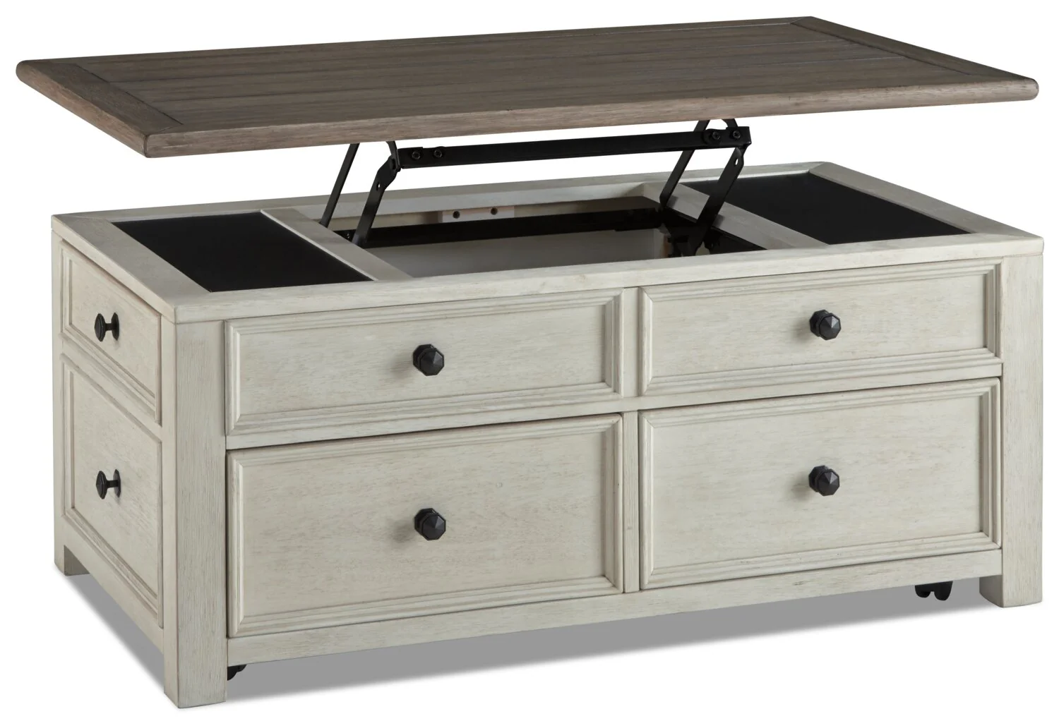 Clara Coffee Table with Lift Top and Casters - Image 3
