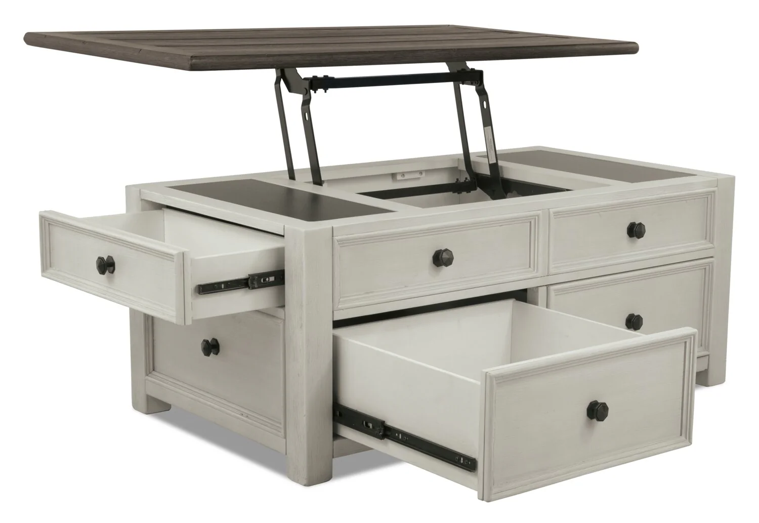 Clara Coffee Table with Lift Top and Casters - Image 4