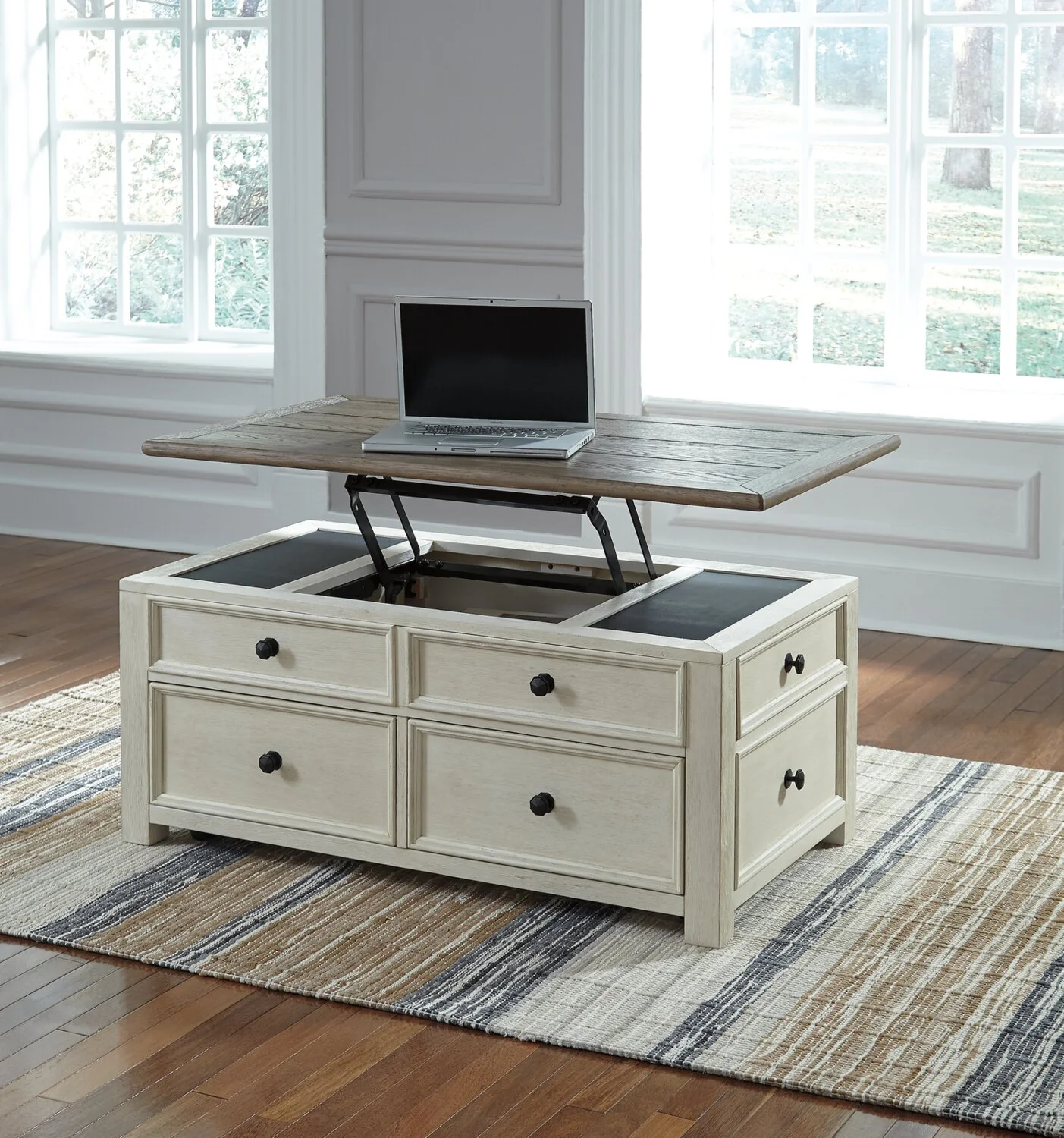 Clara Coffee Table with Lift Top and Casters - Image 7