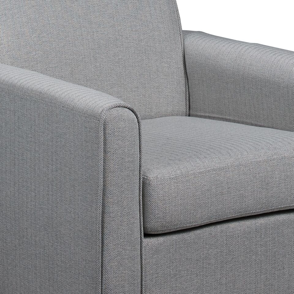 Clark Accent Chair - Light Grey - Image 3