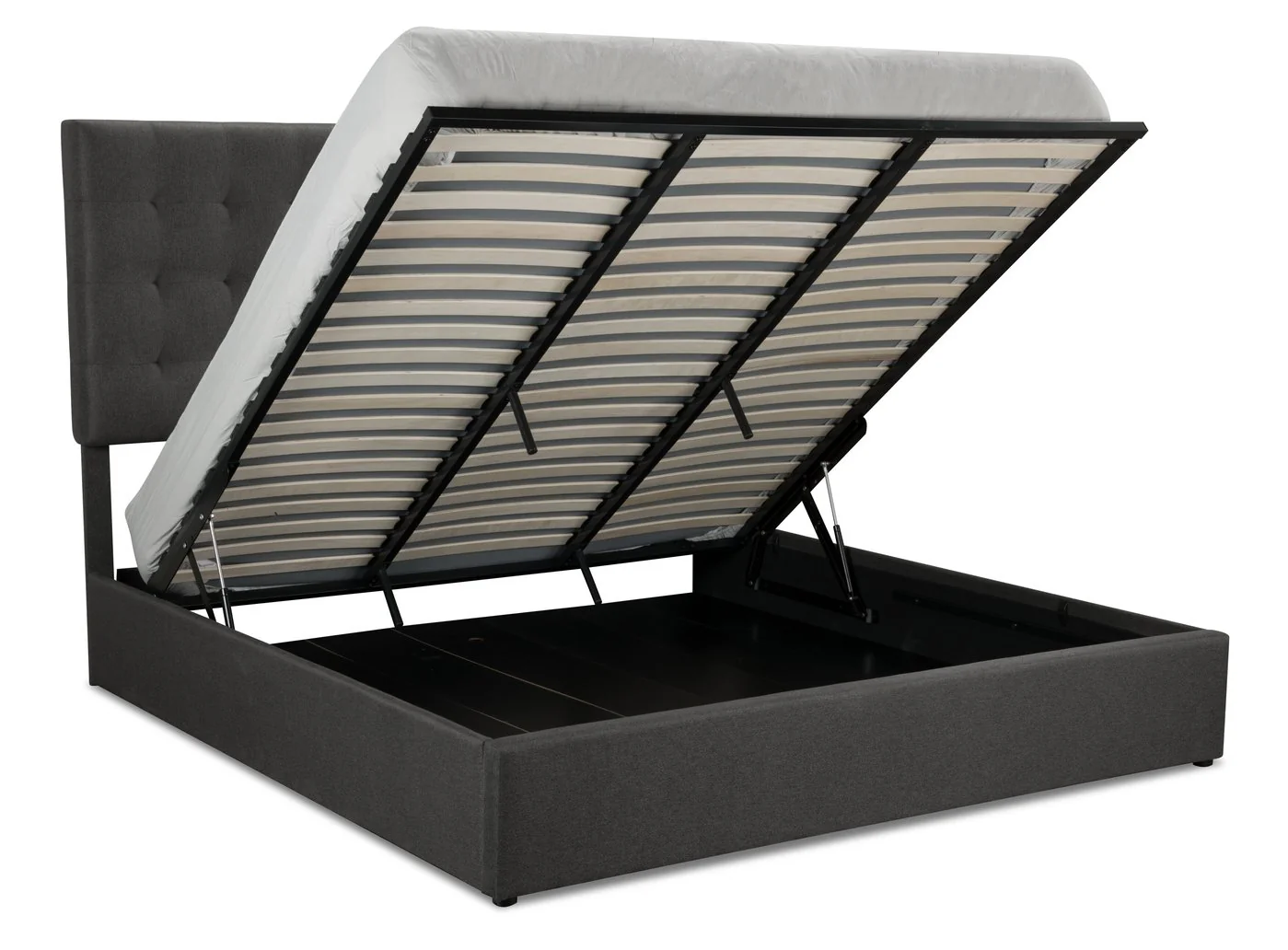 Clementina Storage King Bed - Grey