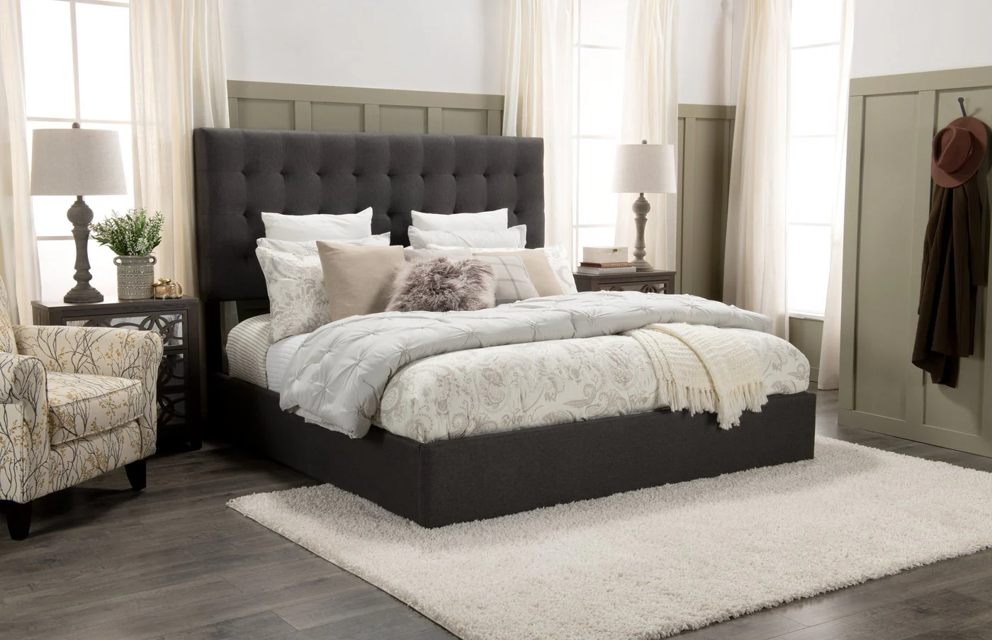 Clementina Storage King Bed - Grey - Image 2