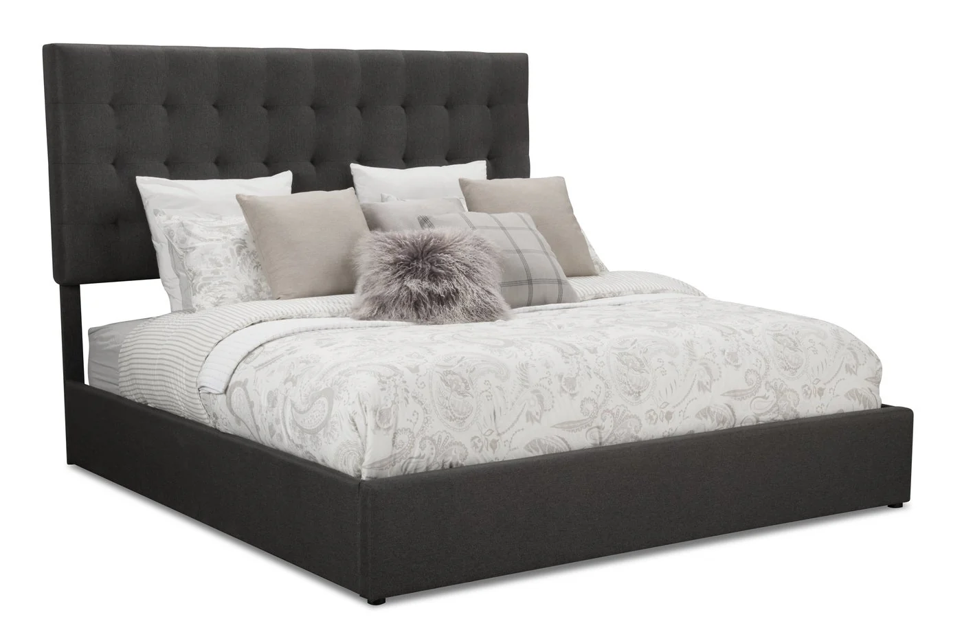 Clementina Storage King Bed - Grey - Image 3