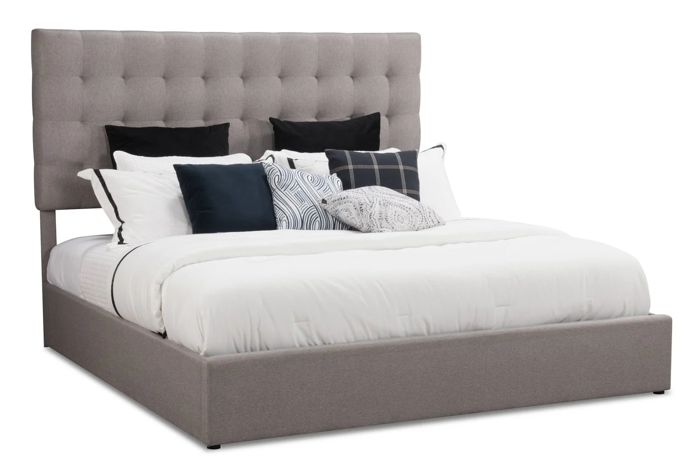 Clementina Storage King Bed - Taupe - Image 4