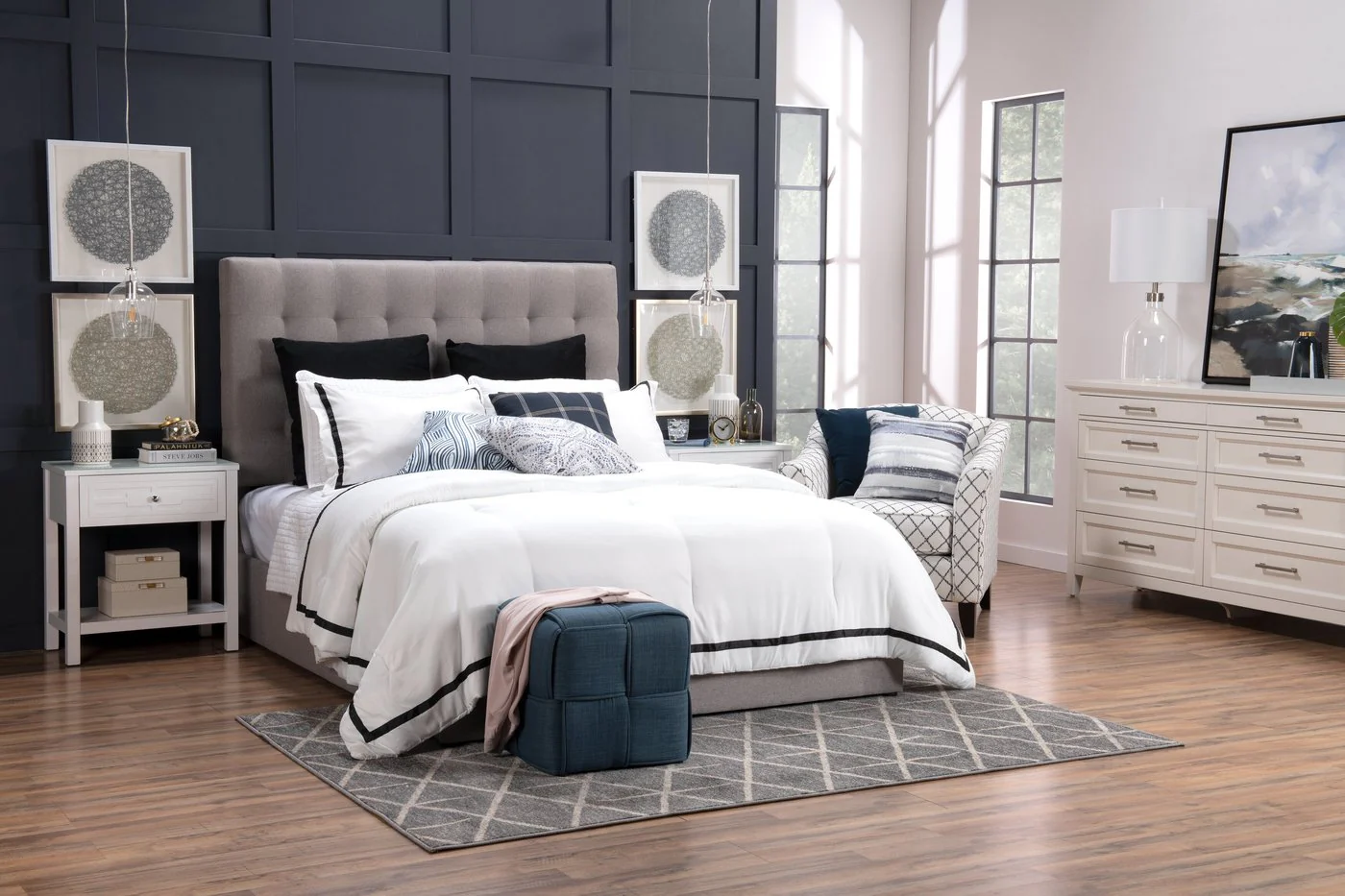 Clementina Storage Queen Bed - Taupe - Image 2