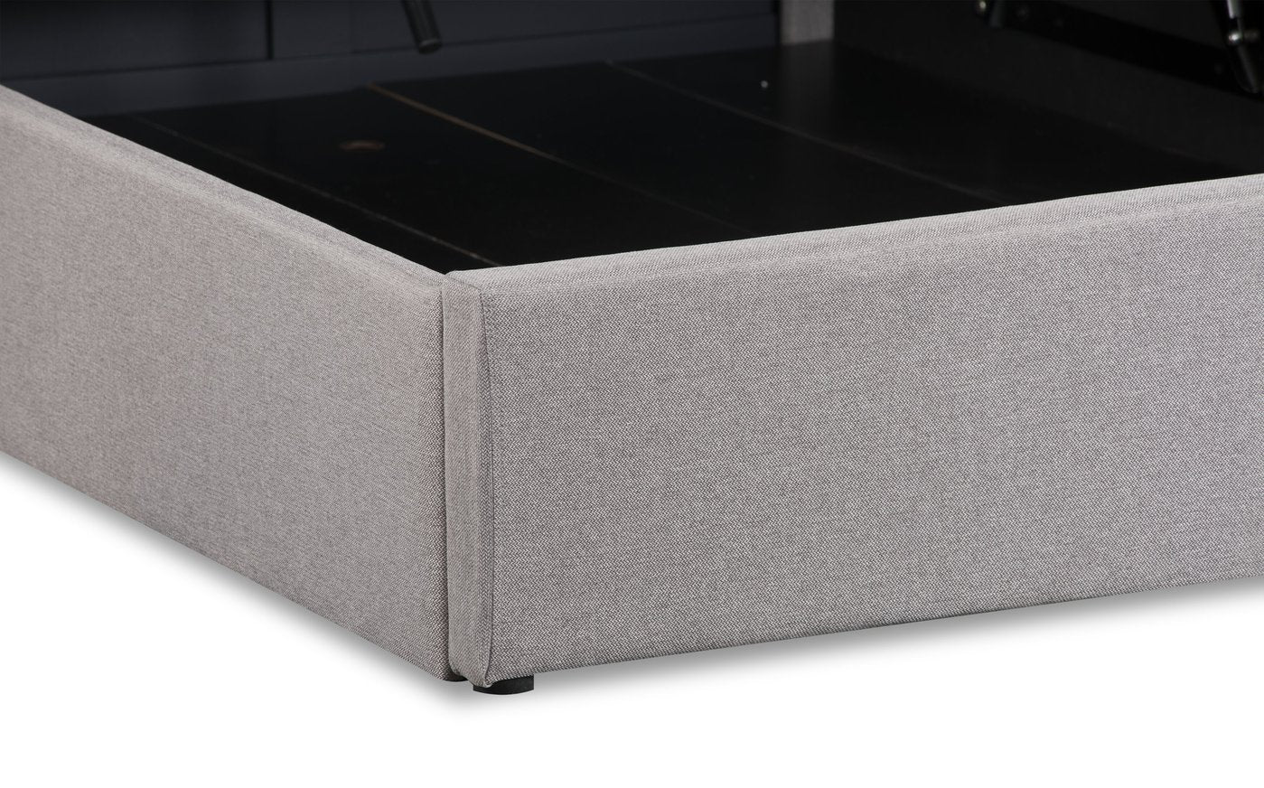 Clementina Storage Queen Bed - Taupe - Image 6