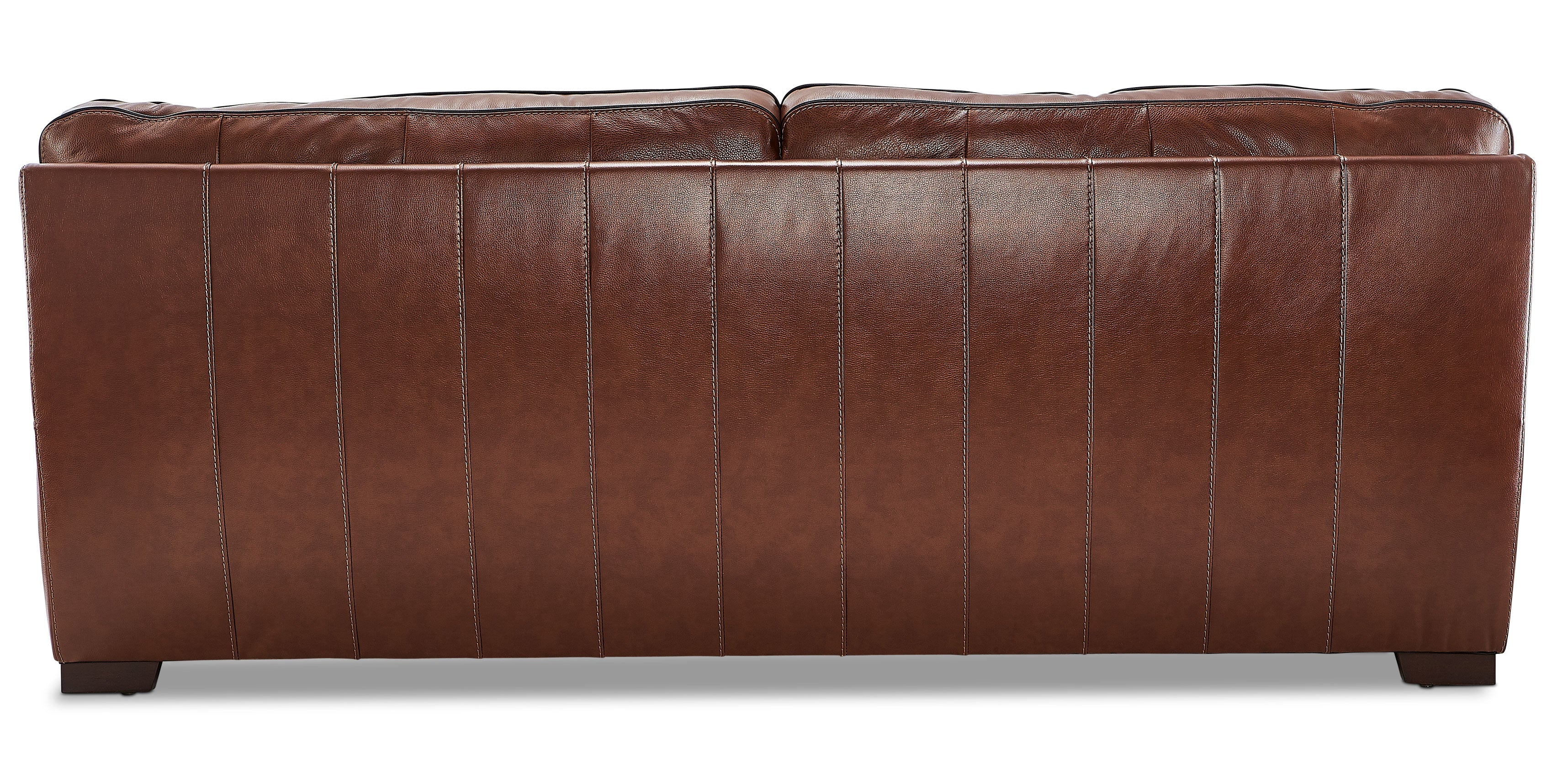 Colton Genuine Leather Sofa - Cognac - Image 4