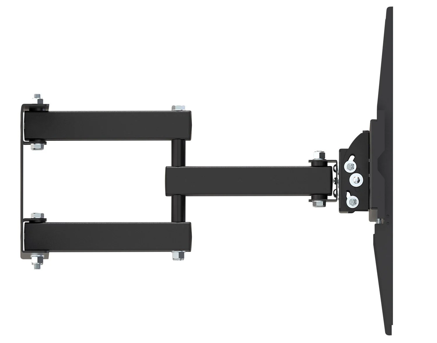 CorLiving Adjustable 40" - 80" Full Motion Flat Panel TV Wall Mount - Black - Image 4