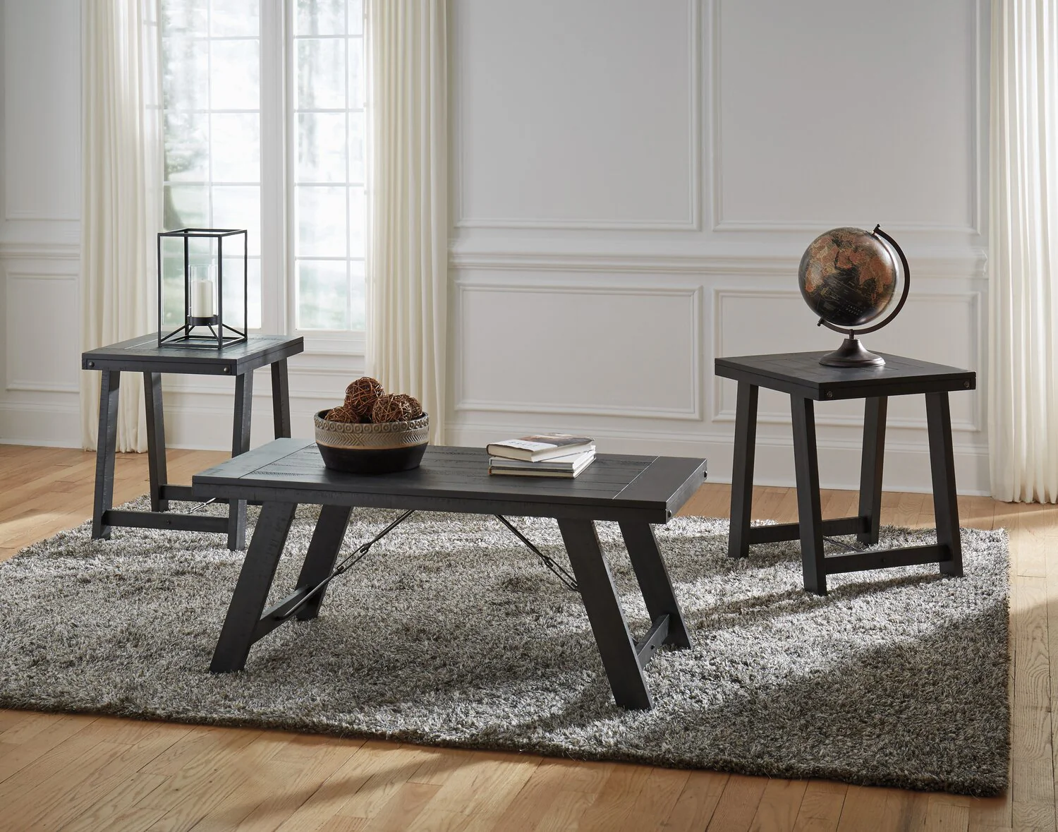 Corsic 3-Piece Coffee and Two End Tables Package - Image 2
