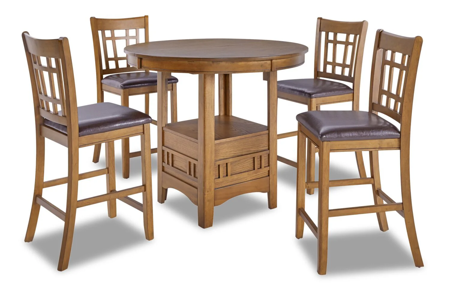 Coventry 5-Piece Counter-Height Dining Set - Walnut