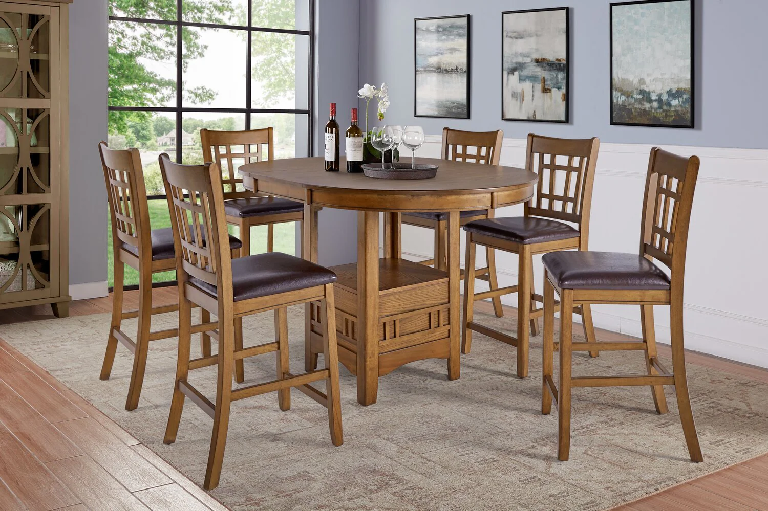 Coventry Counter-Height Dining Table - Walnut - Image 9