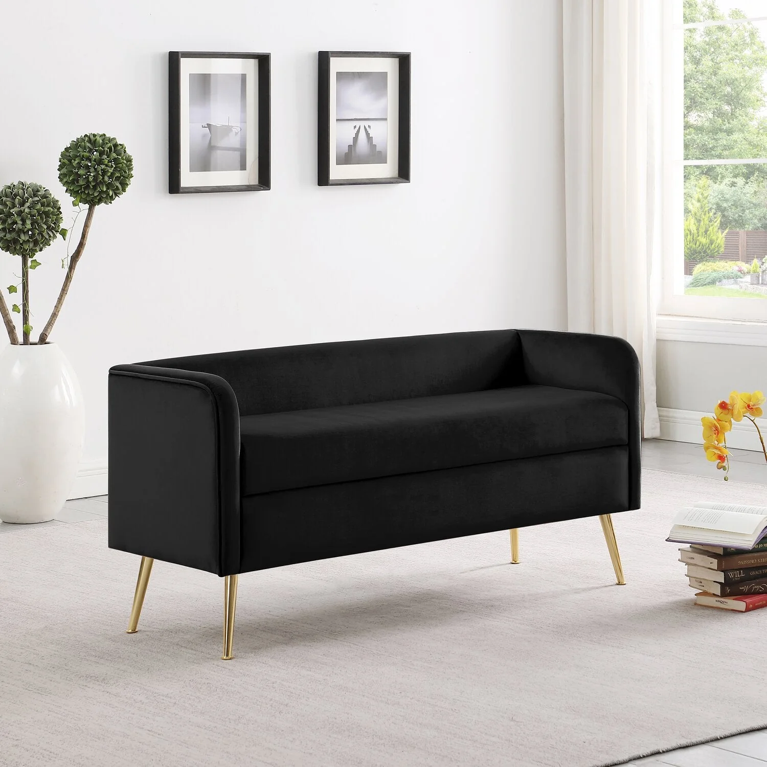 Coyston Bench - Black - Image 5