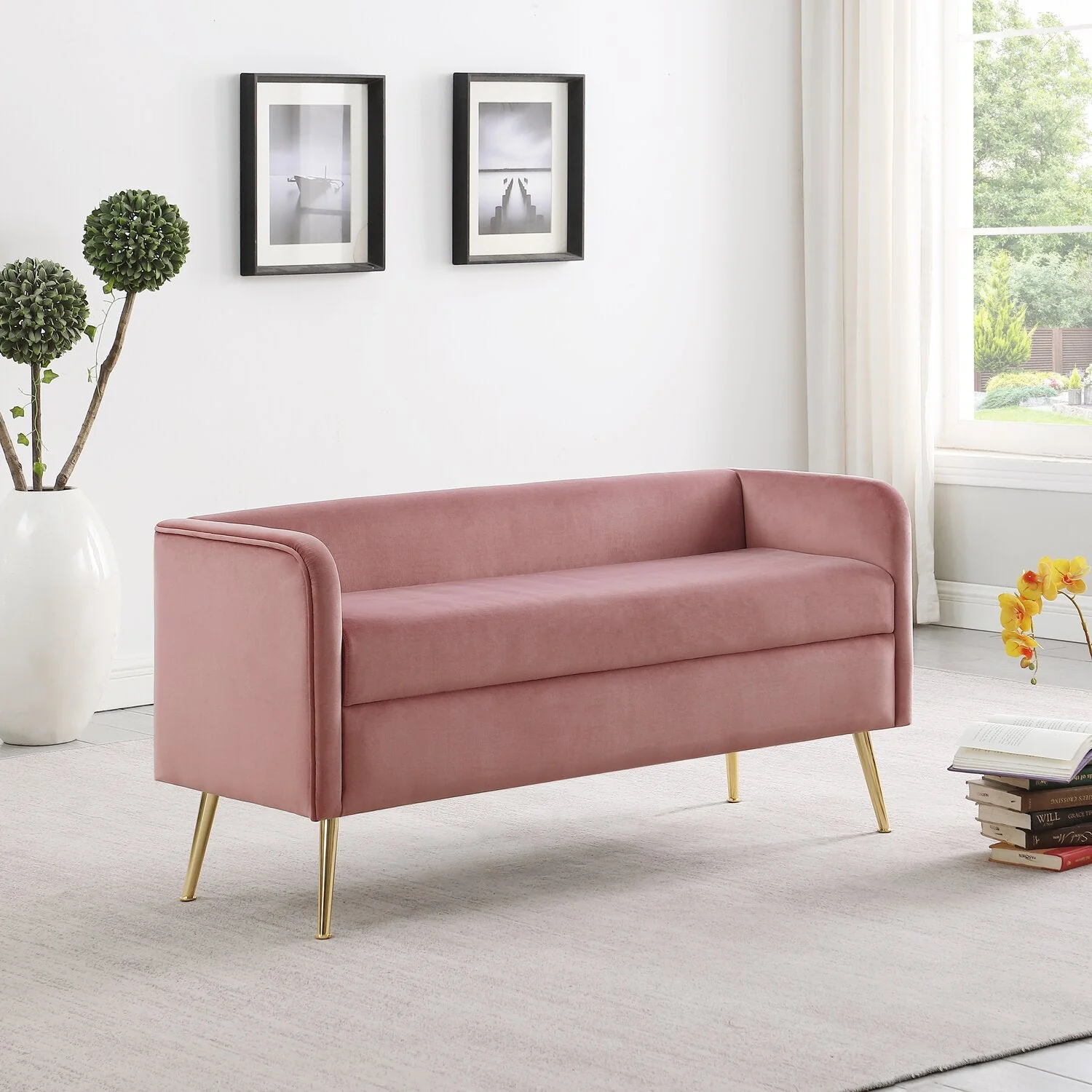 Coyston Bench - Pink - Image 5