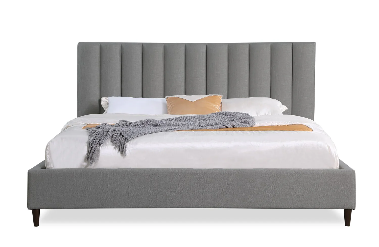 Cresbard King Platform Bed - Grey - Image 2