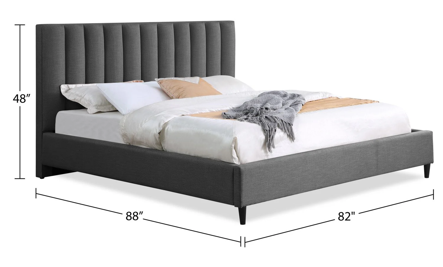 Cresbard King Platform Bed - Grey - Image 7