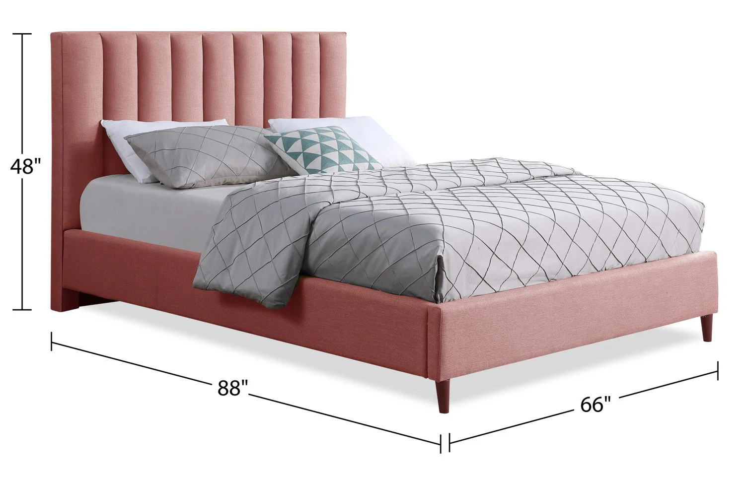 Cresbard Queen Platform Bed - Pink - Image 9